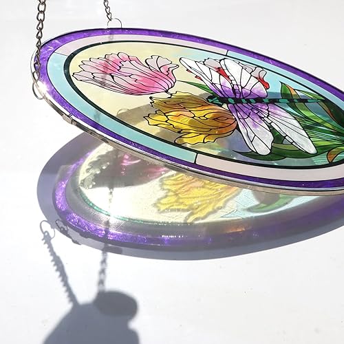 Vista 25 de Monarca - Mariposa para colgar en la ventana, decoración de mariposa, regalo para mujeres, atrapasoles de vitral, decoración de ventana, colgante al