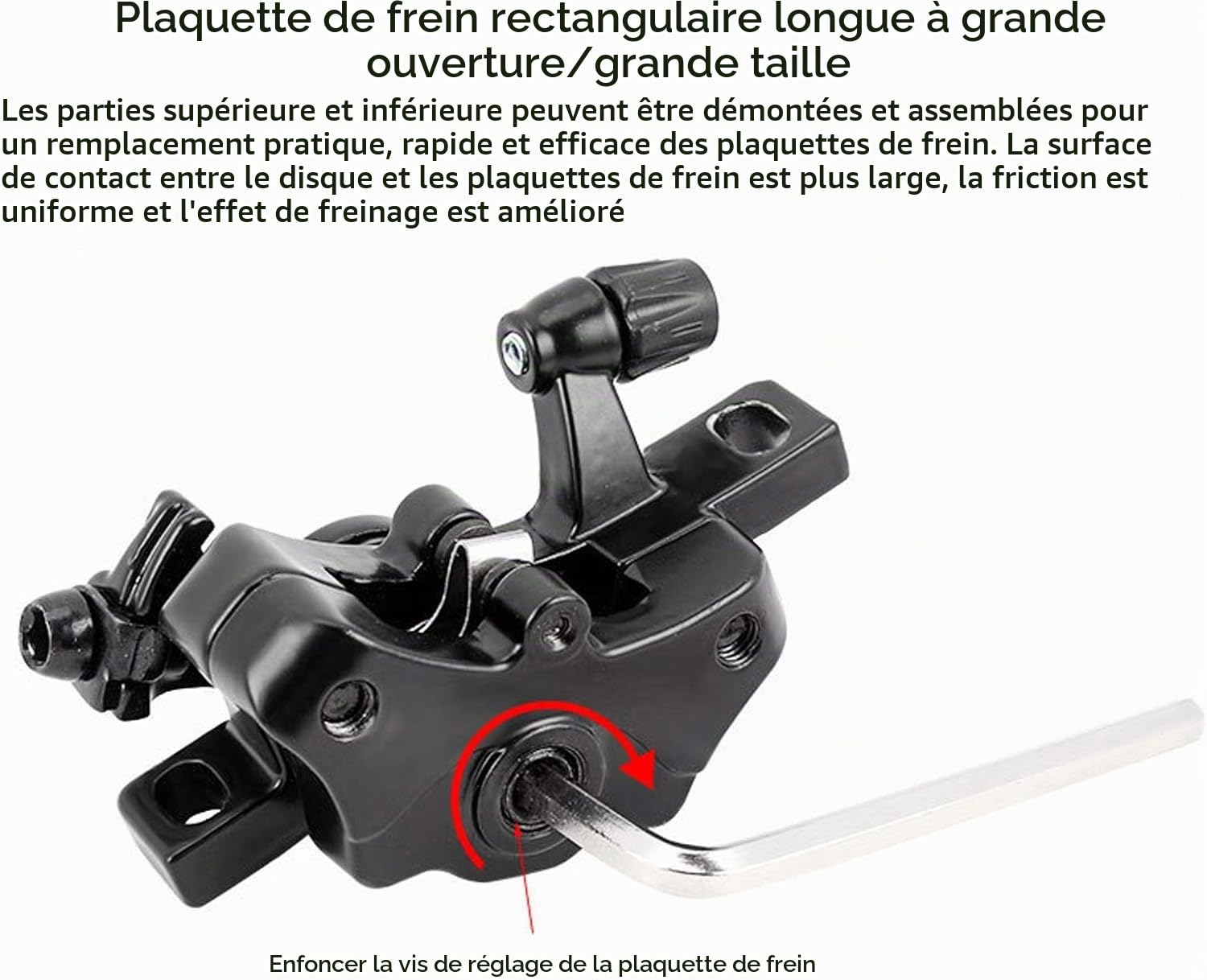 Ensemble de Frein à Disque de vélo, Ensemble d'étrier de Frein à Disque Avant arrière Haute résistance pour pièces de Mise à Niveau de vélo de Montagne