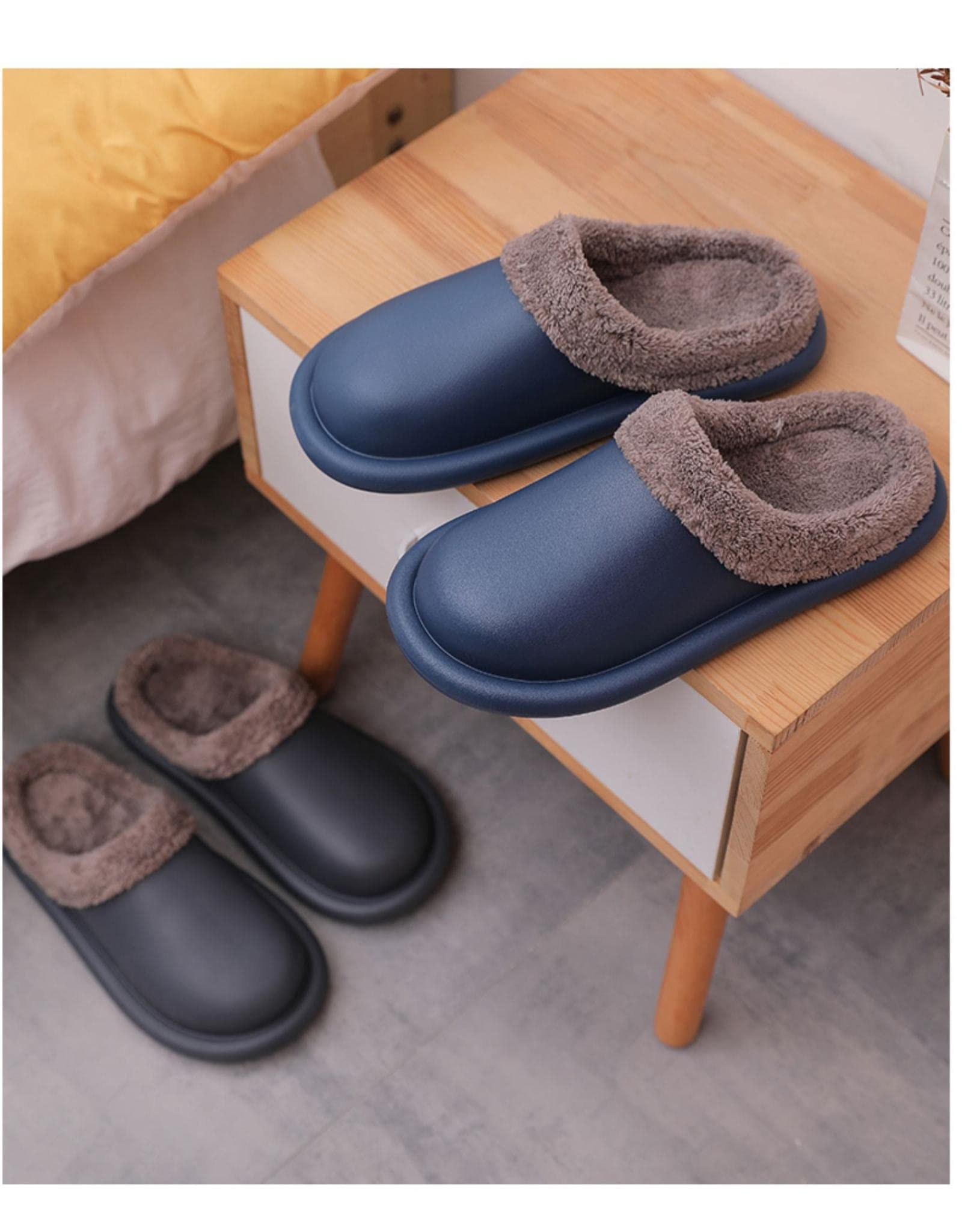 Un'Elegante Pantofole in Cotone Pantofole Calde Pantofole in Cotone Pantofole da Uomo Comode in Peluche Eva Autunno E Inverno Moda