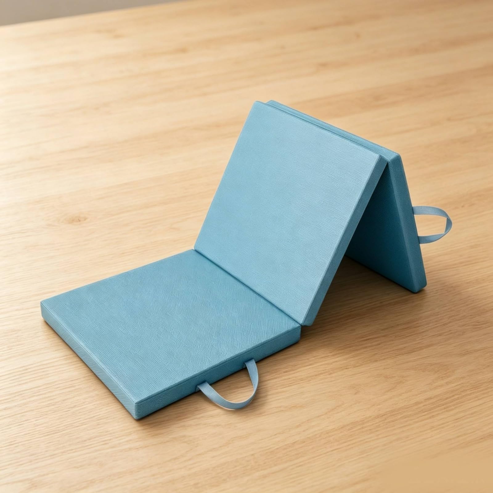 Tappetino Fitness Pieghevole Tappeto da, Blu Nuvola, Pieghevole In Tre/Blu Nuvola/Lunghezza Totale 180cm Singolo Pezzo 60 60 5cm/Pelle PVC A Pois