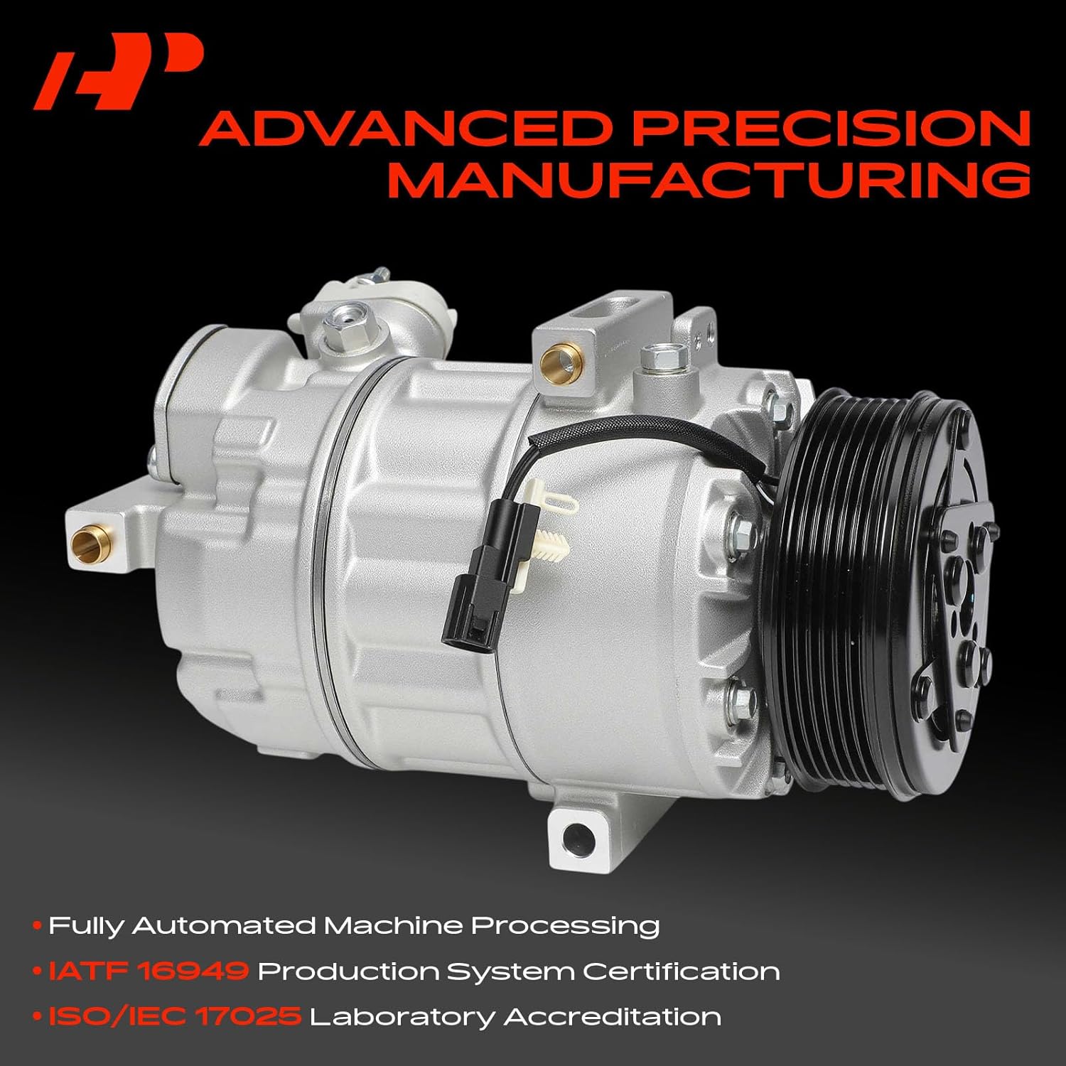 A-Premium Air Conditioner AC Compressor with Clutch Compatible with Ford Escape 2020-2023, Bronco Sport 2021-2023, 1.5L