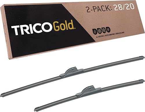 Miniatura 78 de TRICO Diamond 20" + 18" Limpiaparabrisas de repuesto premium para automóvil (juego de 2), limpiaparabrisas de haz para todas las estaciones para