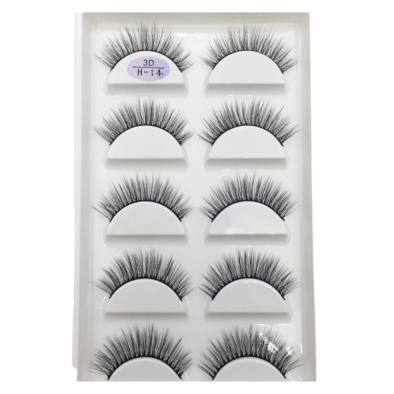 UAMOU 10 50 Boxes 5 Pairs 3D Mink False Eyelashes Hair Natural Cross Long Messy Makeup Fake Eye