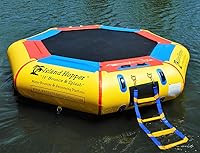 Vista 1 de Island Hopper Bounce N Splash trampolín de agua acolchonado, 10