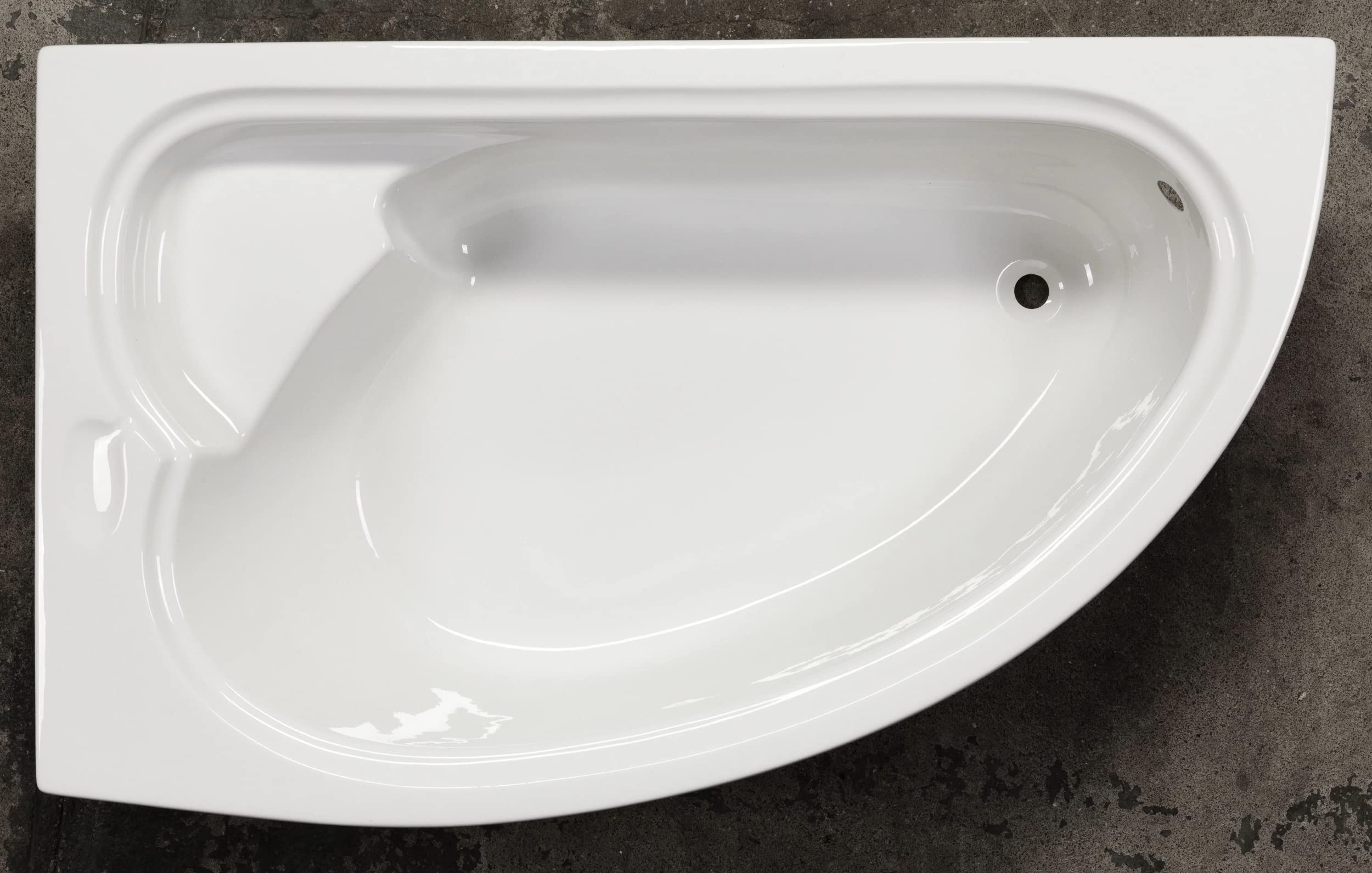 Vasca angolare London, 165 x 95 x 45,5 cm