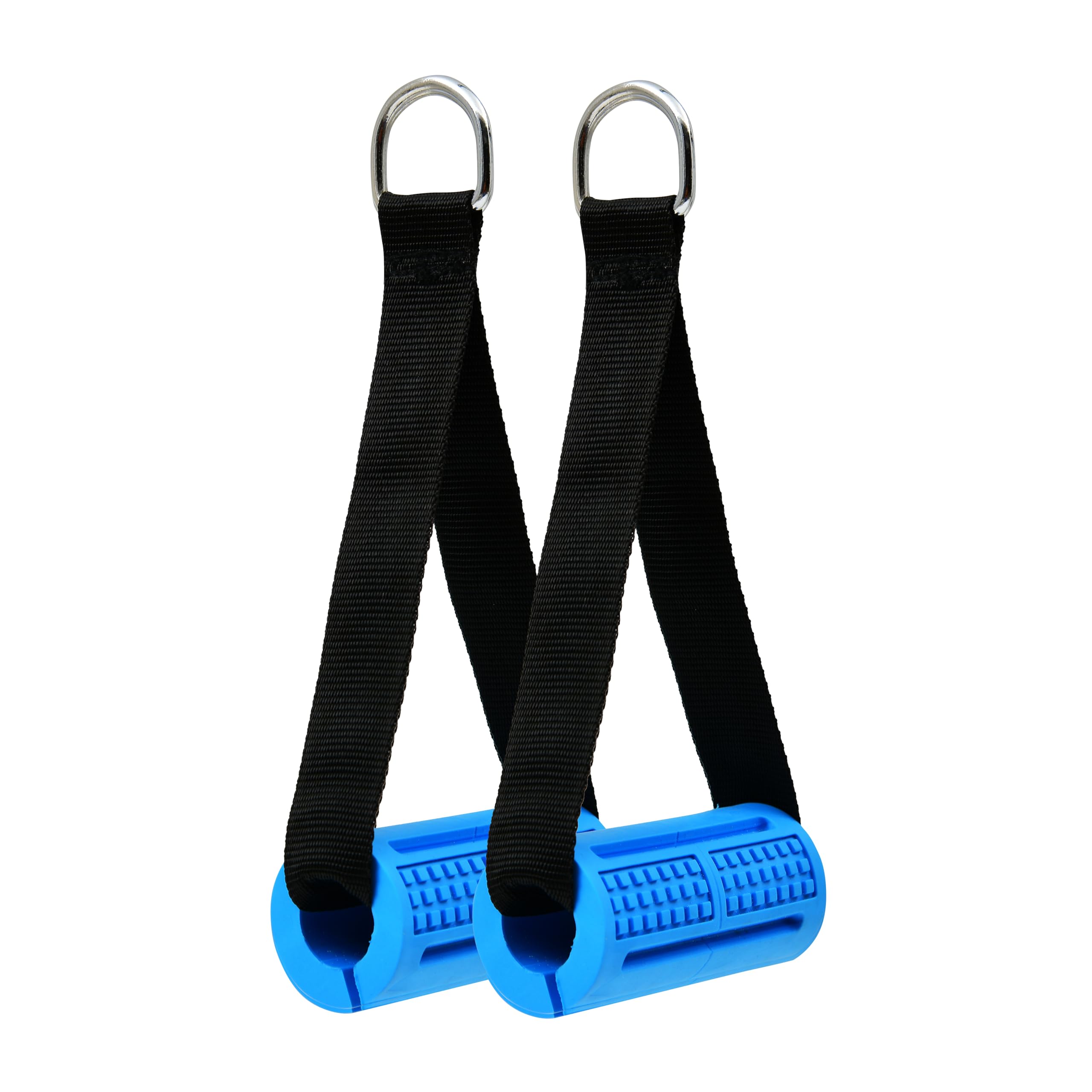 Leosportz Exercise Handles Starp with Barbell Grip | 2 in 1 Handle Grip for Weight Lifting and Gym Execise | Fat Grip Cable Machine Attachment (Barbell Grip Handles, Blue)-picture-36