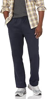 Amazon Essentials Men's Relaxed Straight Fleece Sweatpants, Soft Cotton Blend