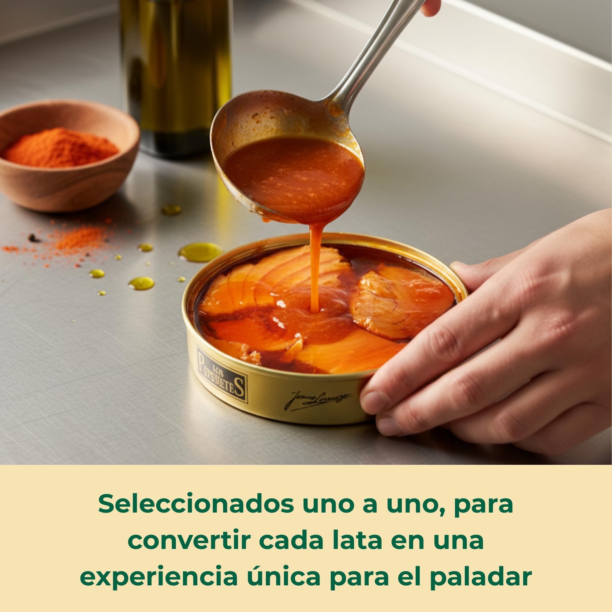 LOS PEPERETES Bonito en Escabeche 120 g | Galicische Gourmet-Konserve | Atlantischer Bonito in Escabeche-Sauce | Handwerkliche Herstellung | Traditioneller Geschmack aus Galicien