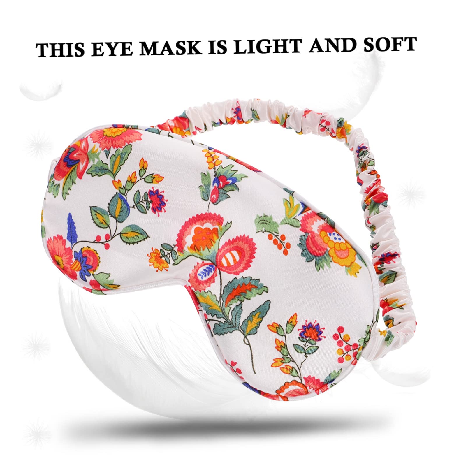 2 Sätze Satinbrille Geschwollen Satinauge Seidenauge Light Würfelunterlage Travel Accessories Lidschatten Augenklappe Schlafende Augenabdeckung Seide 10 Stück * 2 Beavorty
