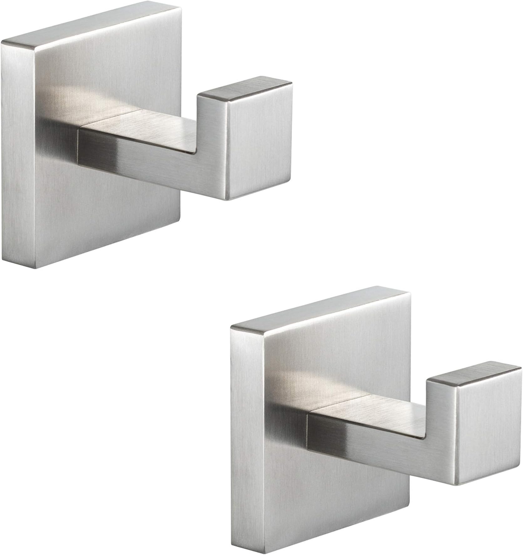 YGIVO Bathroom Hooks, Towel Robe/Coat Clothes Hook Brushed Nickel ...