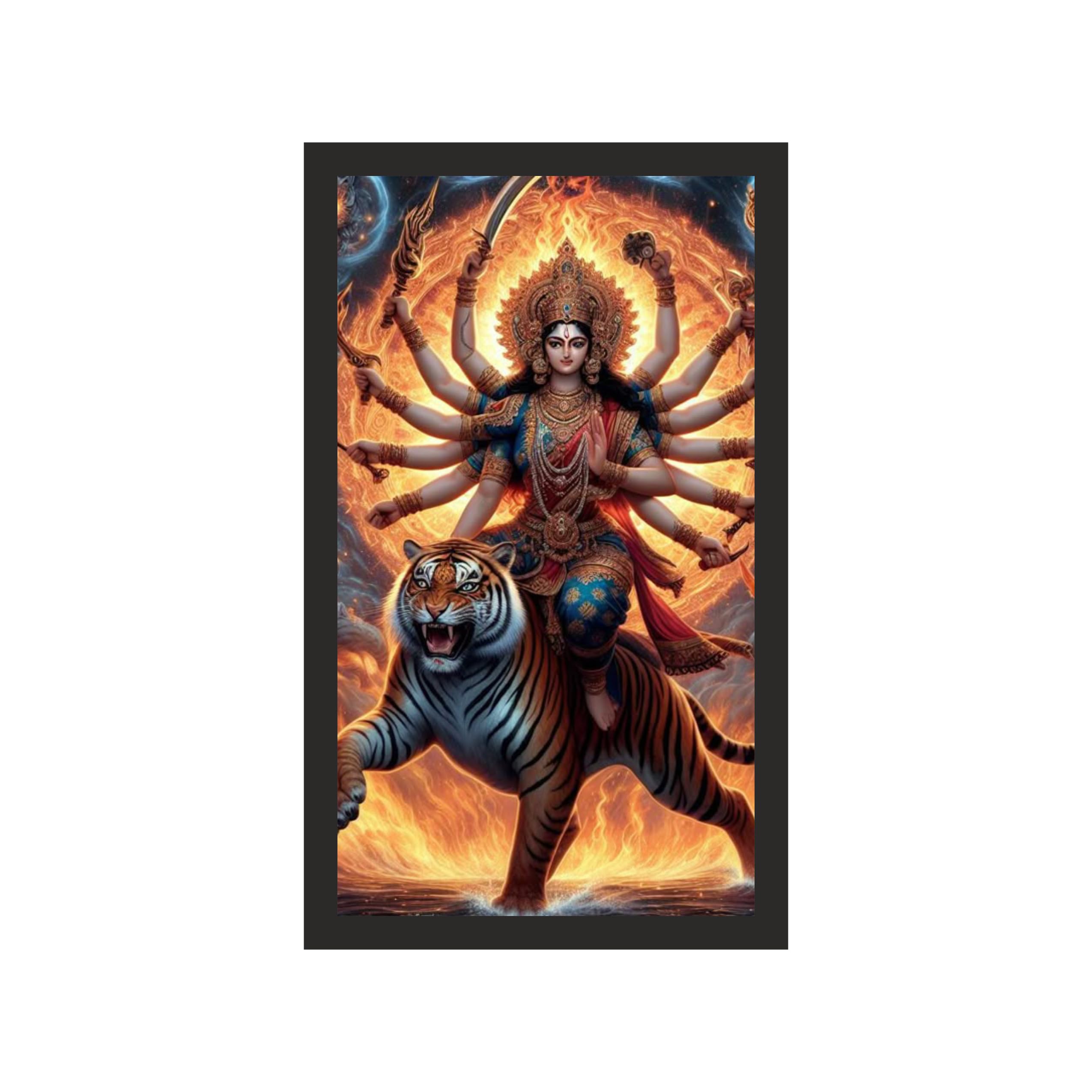 Monumental Maa Durga on Tiger: 36x60