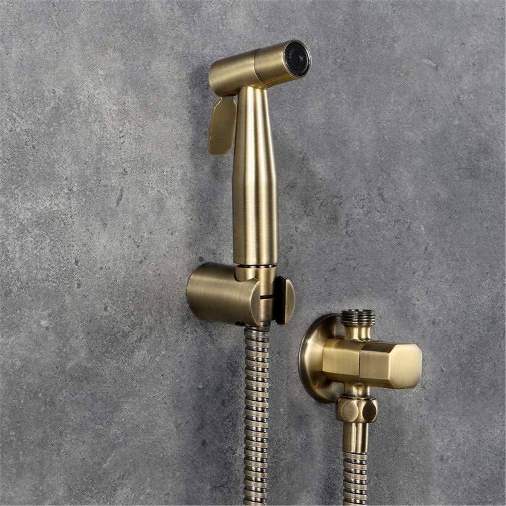 Toilet Bidet Hand Held Bidet Sprayer Antique Bronze Stainless Steel Douche Kit Jet Copper Valve Set Bidet Faucet Shower Bidet,B Set (A Set)
