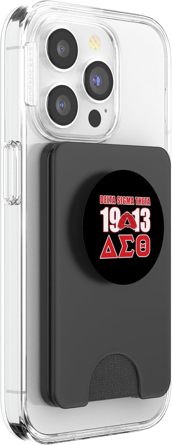 Delta Sigma Theta Sorority Paraphernalia, Delta 1913 HBCU PopSockets PopWallet for MagSafe