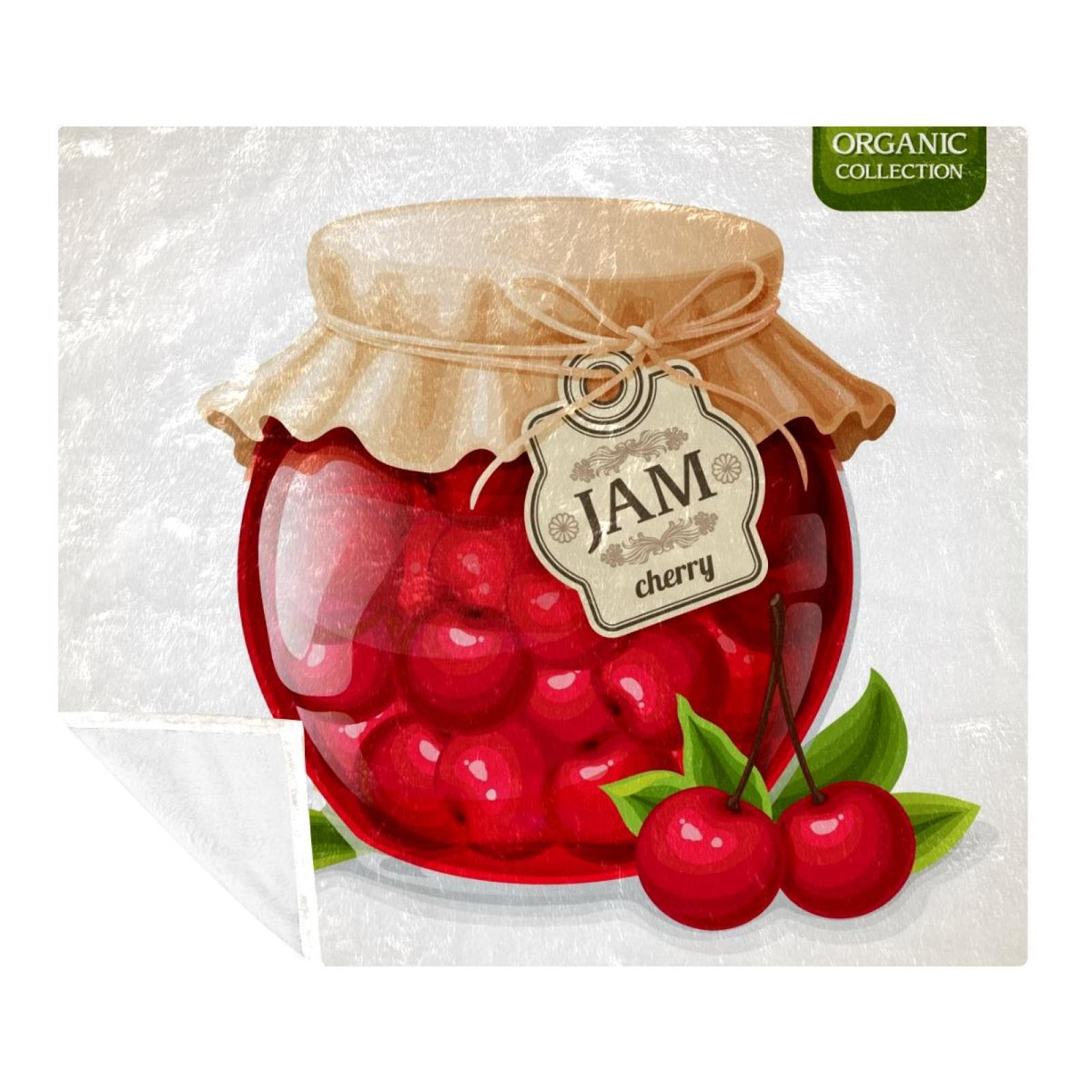 Couverture légère en microfibre Cherry Jam contre le froid sur le lit ou sofa