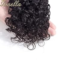 Vista 6 de Amella Extensiones de cabello humano brasileño virgen rizado 8A, 14, 16, 16 pulgadas, 100% sin procesar, cabello humano virgen brasileño, rizado