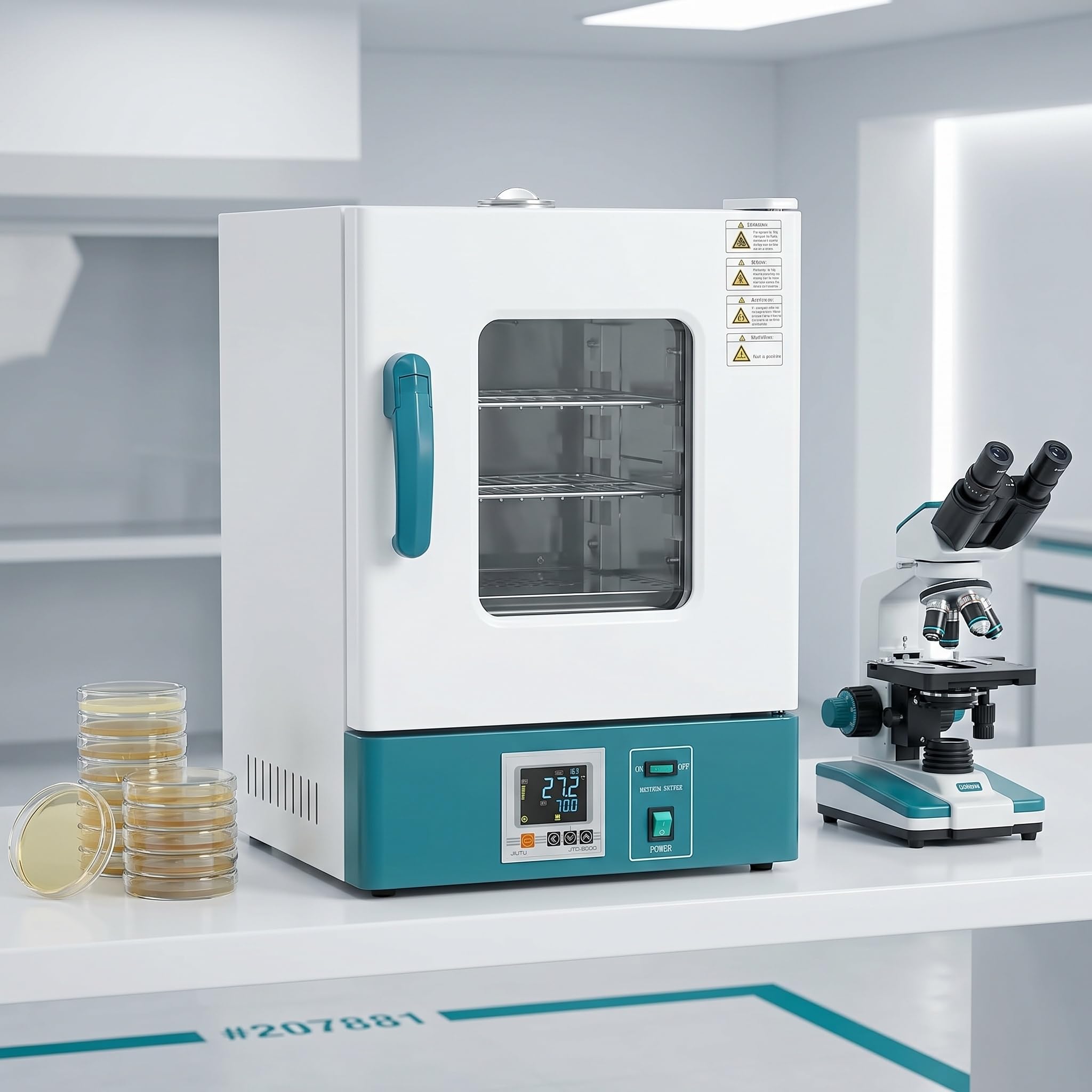 20-Liter-laborinkubator Mit Pid-regelung, Digitaler Temperaturanzeige Von 0–65 °c, Mikrobiologisches Forschungsgerät Für Wissenschaftliche Experimente, Zuverlässiges Und Präzises