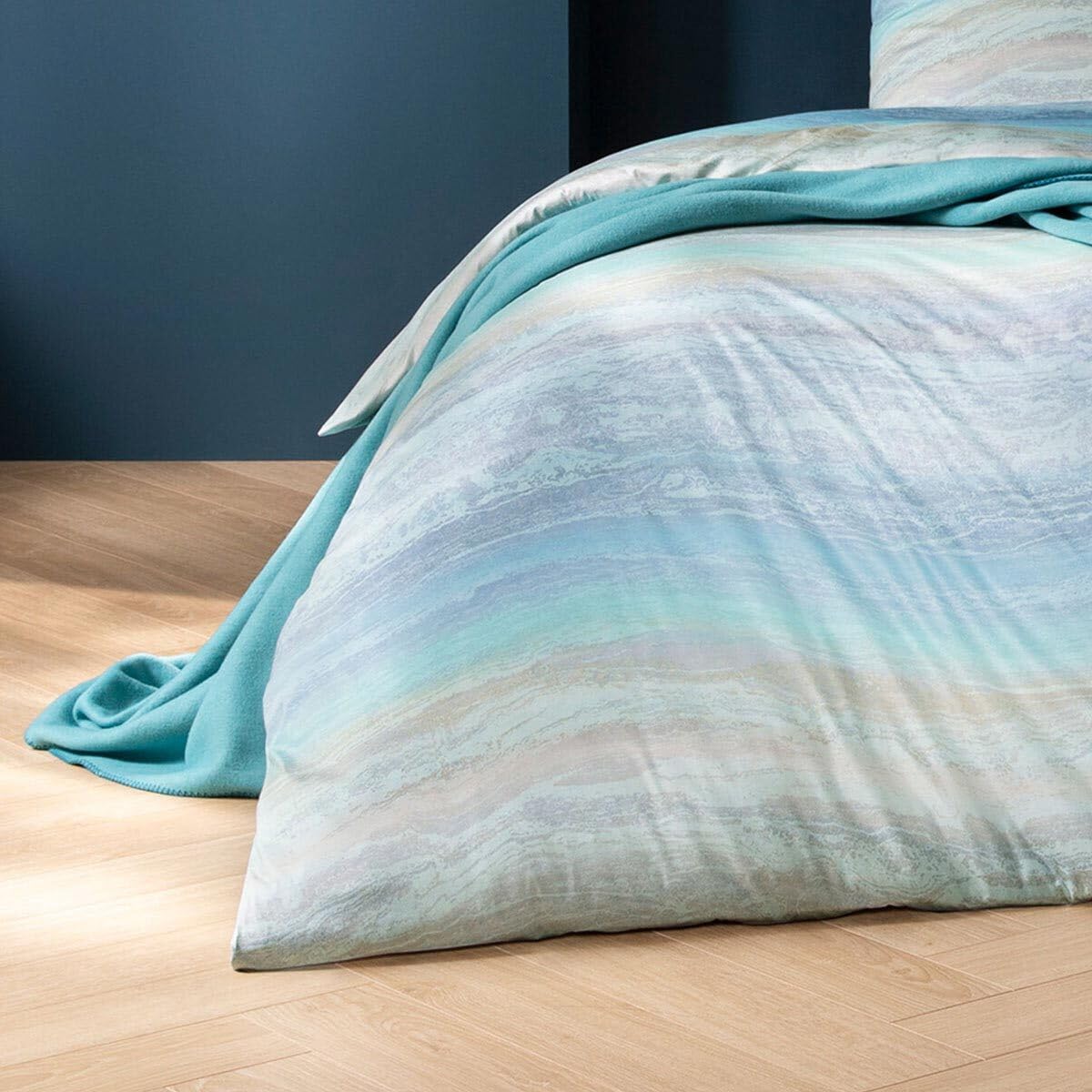 ESTELLA Mako Interlock Jersey Bettwäsche Maike Azur