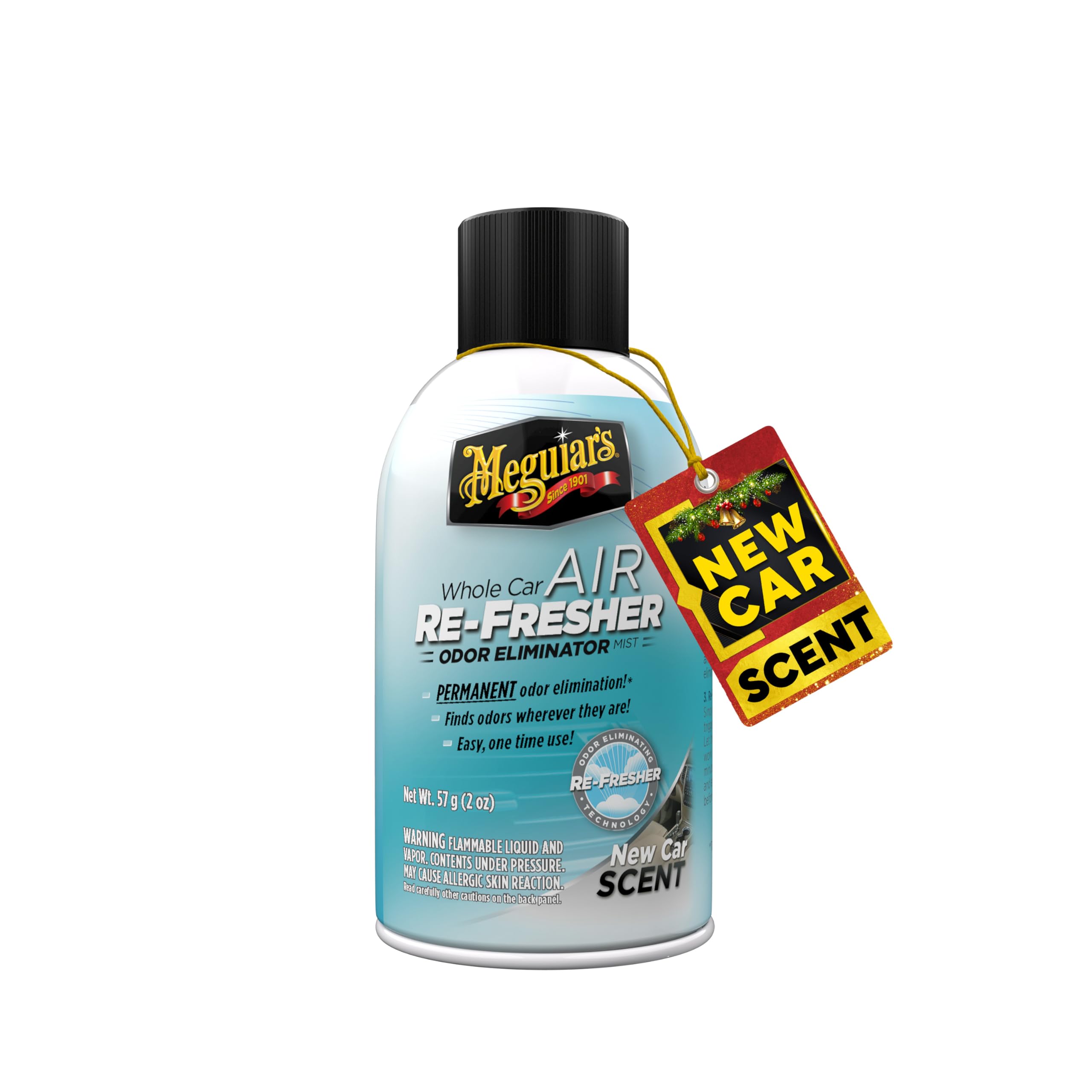 Meguiar's® Whole Car Air Re-Fresher | Eliminates permanent Odour | produces new car scent | One time solution for removing any strong odour