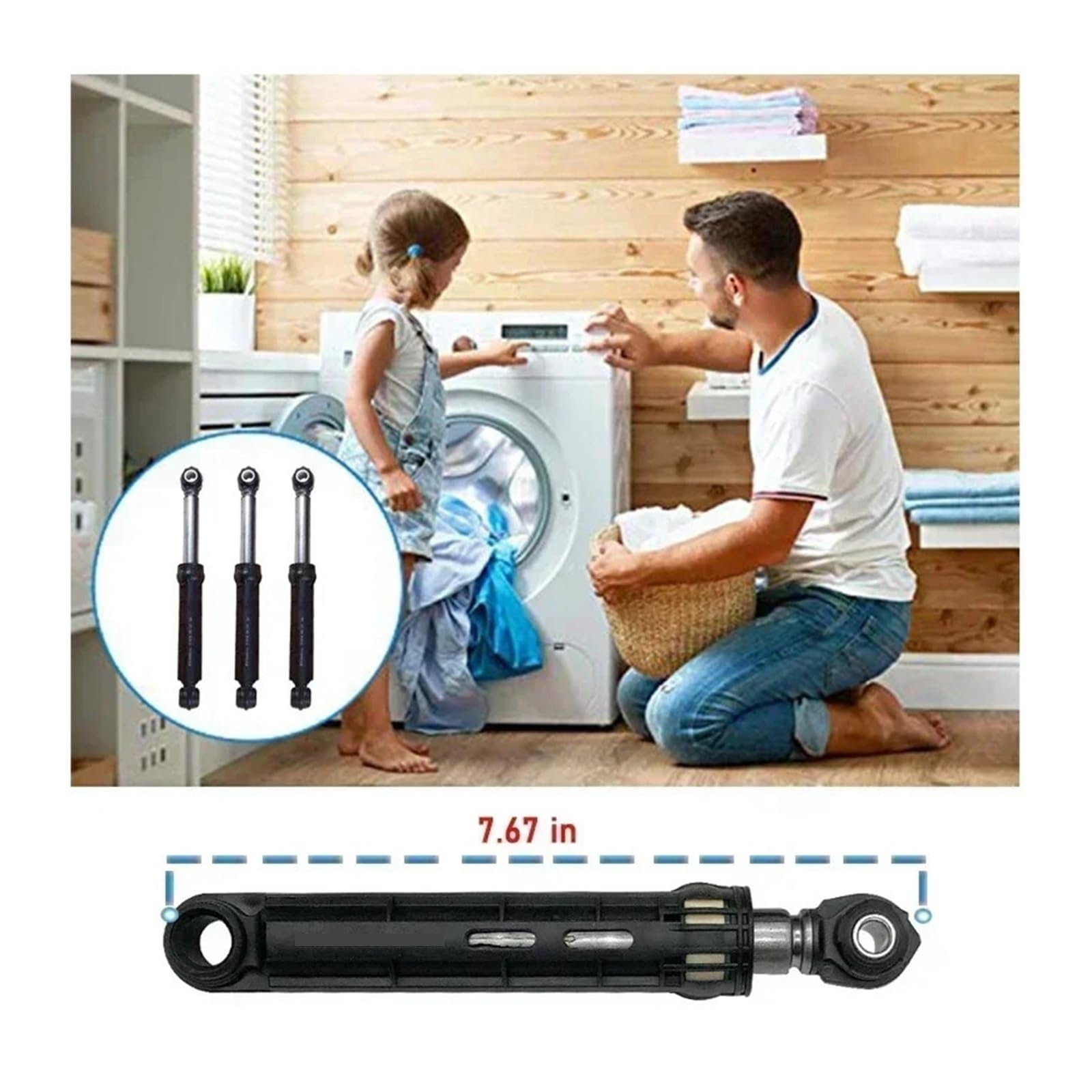 3X, Compatible Con Siemens, Compatible Bosch, Amortiguador De Lavadora Tambor
