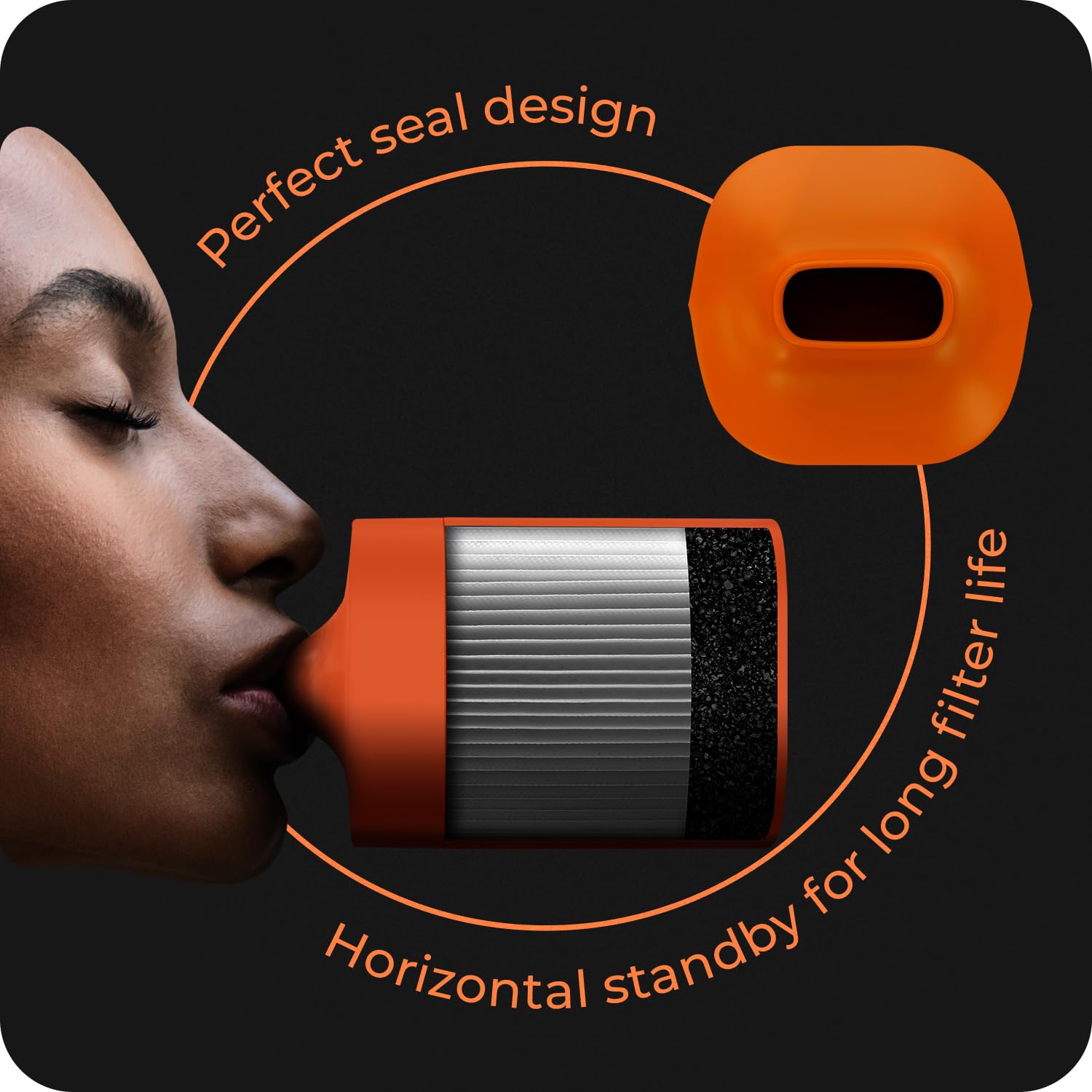 Filtro de aire personal para atrapar el humo y el olor: filtro de humo de repuesto fácil de usar y de larga duración hasta más de 500 usos. Elimina el humo para tu amigo y para ti con el vaporizador I 5