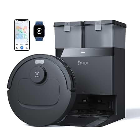 ECOVACS Deebot N50 Pro Omni 2 in 1 Robotic Vacuum Cleaner & Mop, 2026 New Launch 25000 Pa Suction, Self-Emptying Omni-Station, Zerotangle 3.0, Hot Air-Drying, Auto-Lift Mop On Carpet, Upto 300 Mins