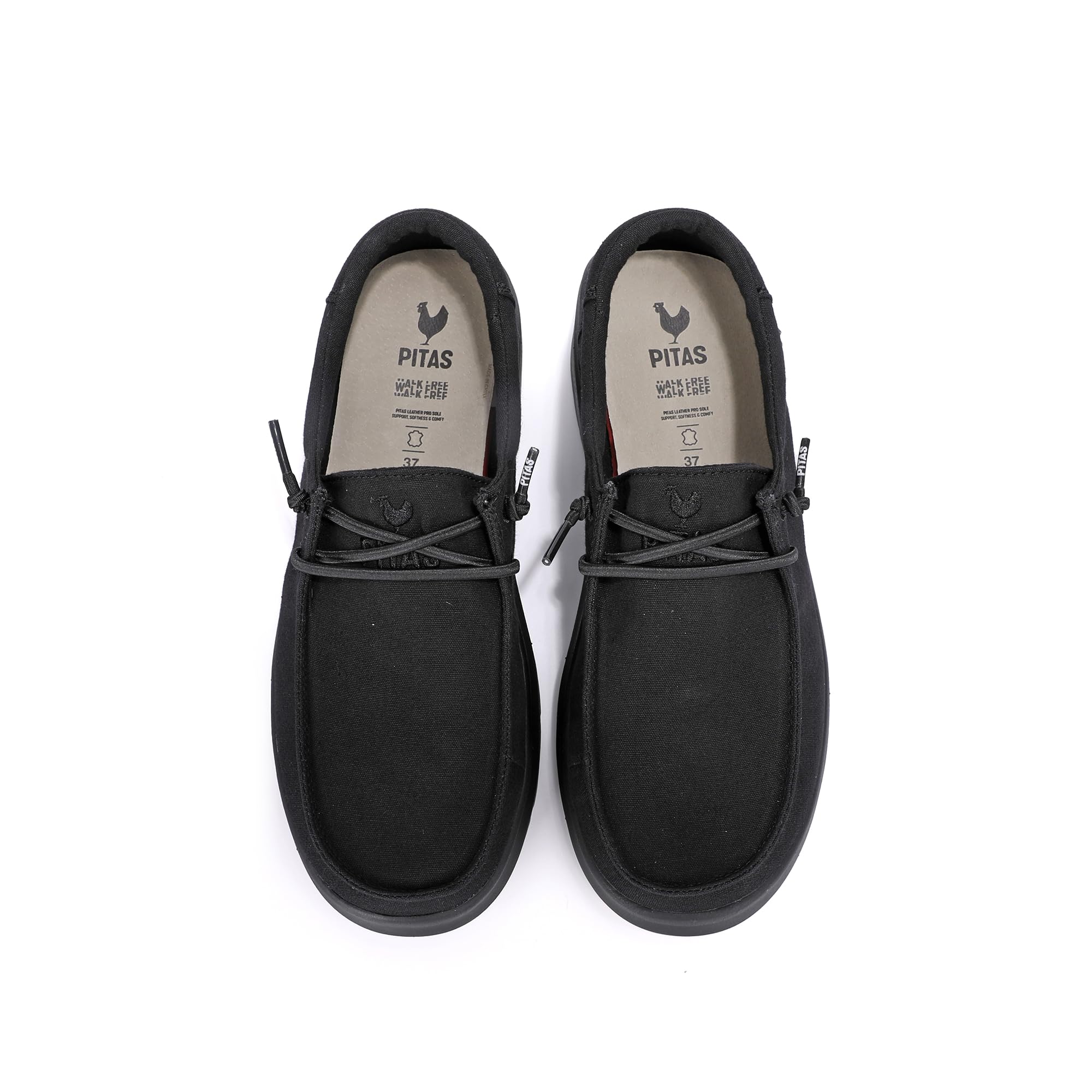 PITAS | Cannes | Mocasines de Mujer | Náuticos Casual | Zapatillas de Tela | Zapatos sin Cordones | Deportivas Casuales | Calzado de Walkinpitas