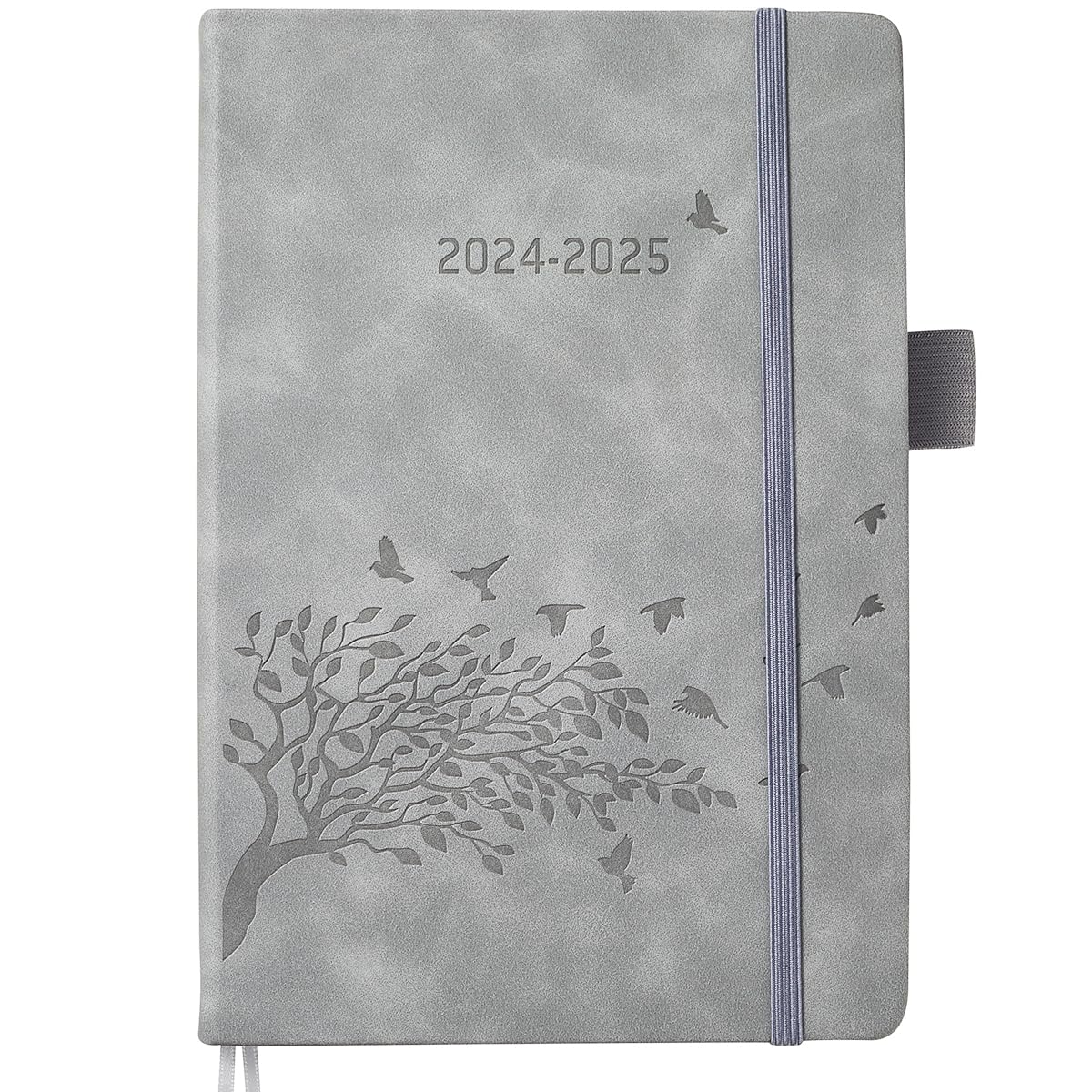 BEZEND Agenda 2023 A5 Couverture Souple En Cuir PU [Rose] Agenda Semainier Vertical Avec 100 G/m