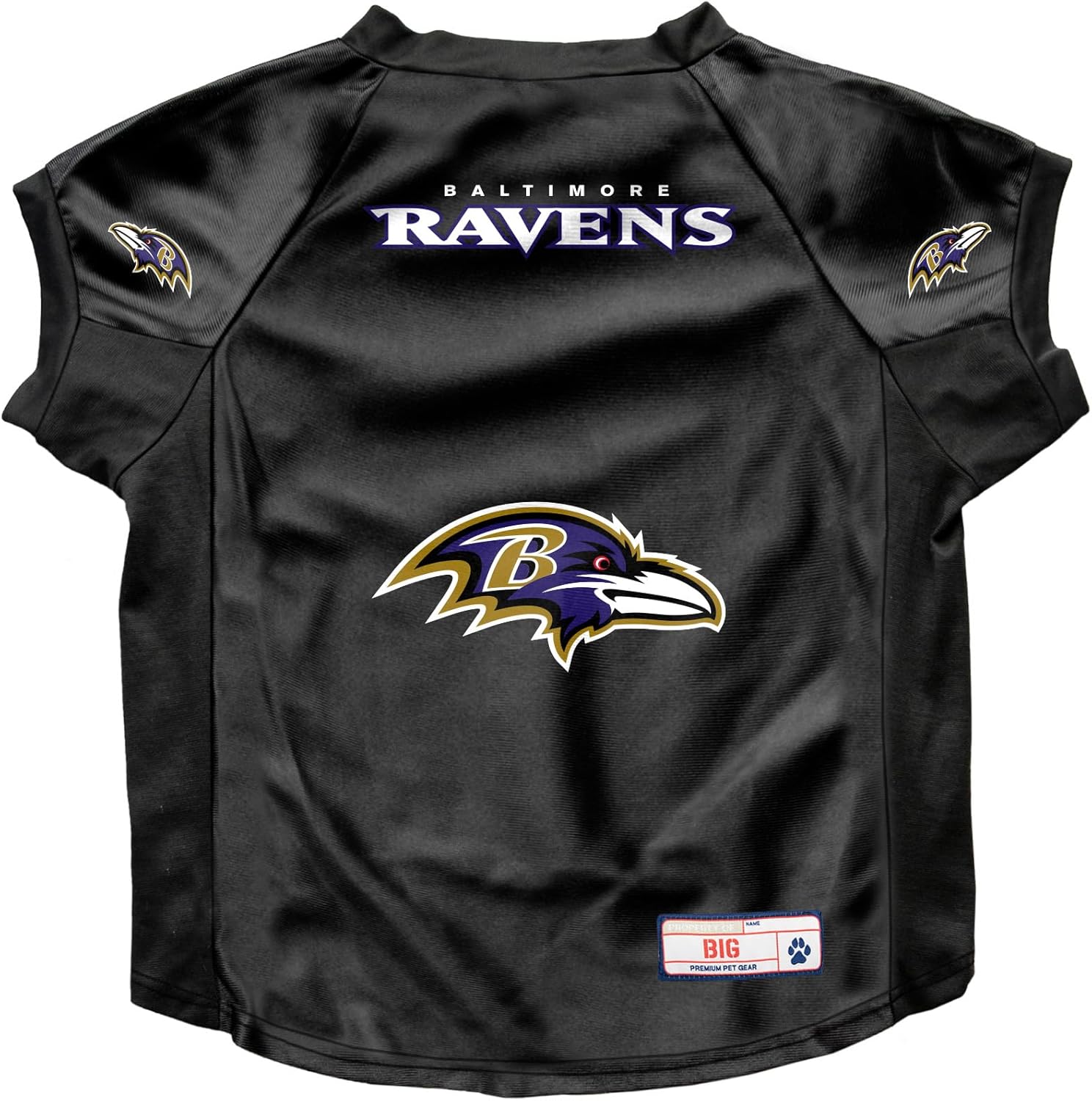 Littlearth NFL Baltimore Ravens Stretch Pet Jersey, Team Color, Big Dog