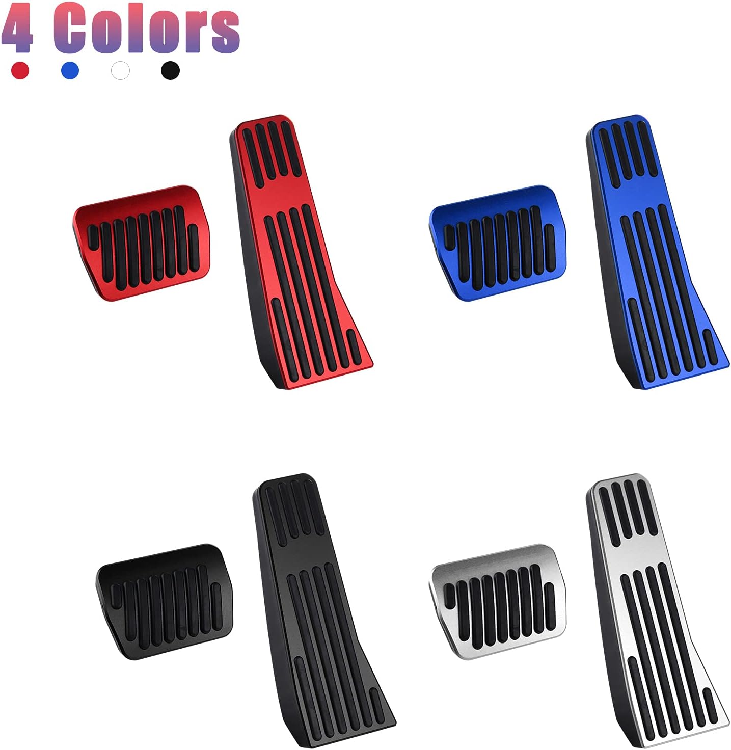 Compatible with Mazda 3 CX-30 MX-30 CX-50 CX-90 Accessories Sporty Anti-Slip Car Interior Foot Pedal Covers Rest Brake Gas Accelerator Pedal Pads -Red