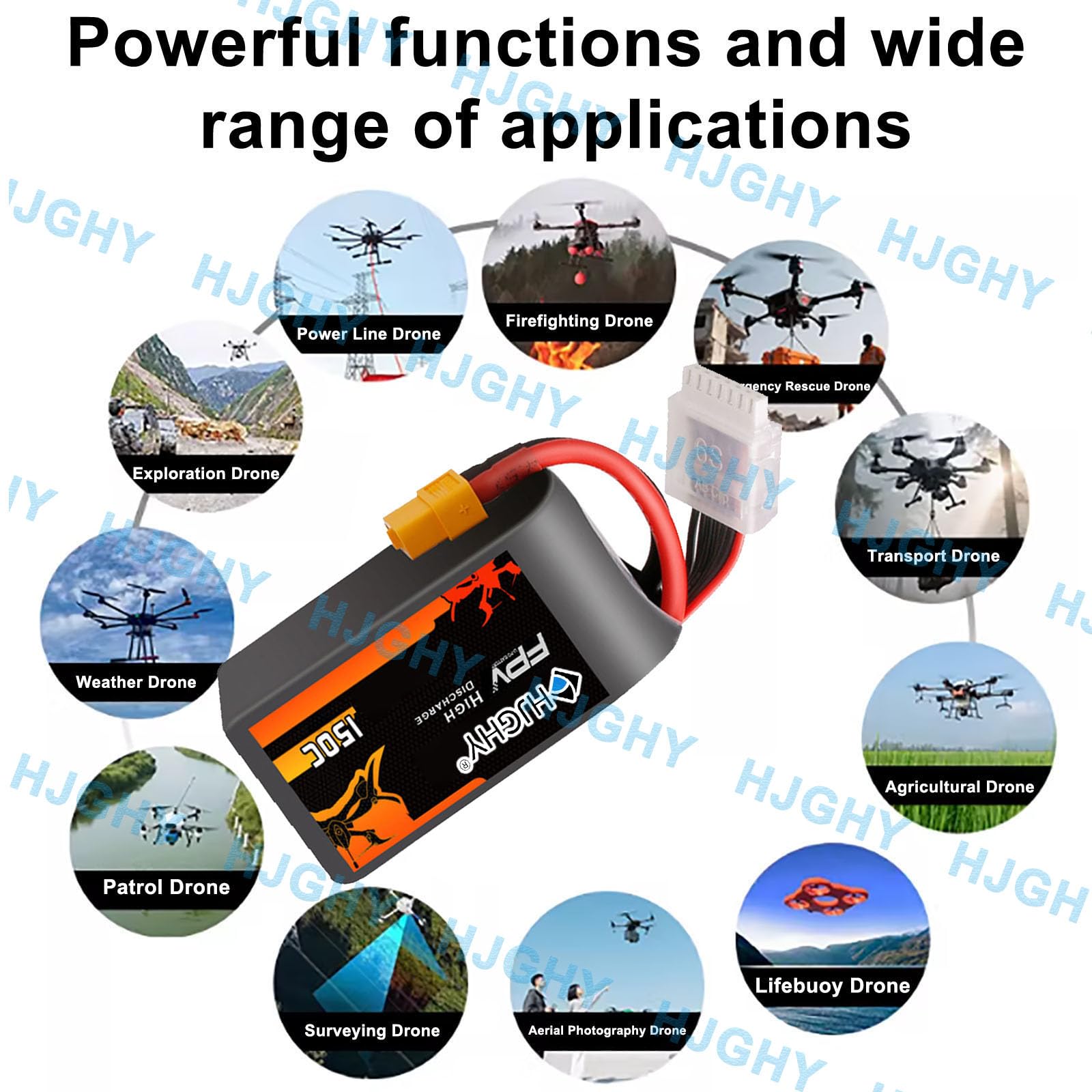 Batteria al Litio da 14,8 V 150 C per droni da Corsa | Batteria al litio per droni da 22,2V 1800 mAh 2000mAh 2200mAh e batteria ai polimeri di litio da 14,8V 4S per droni da corsa.