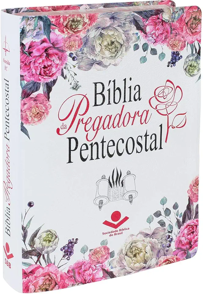 Bíblia da Pregadora Pentecostal ARC | SBB | Bíblia da Pregadora Pentecostal - Capa em couro bonded: Almeida Revista e Corrigida (ARC)