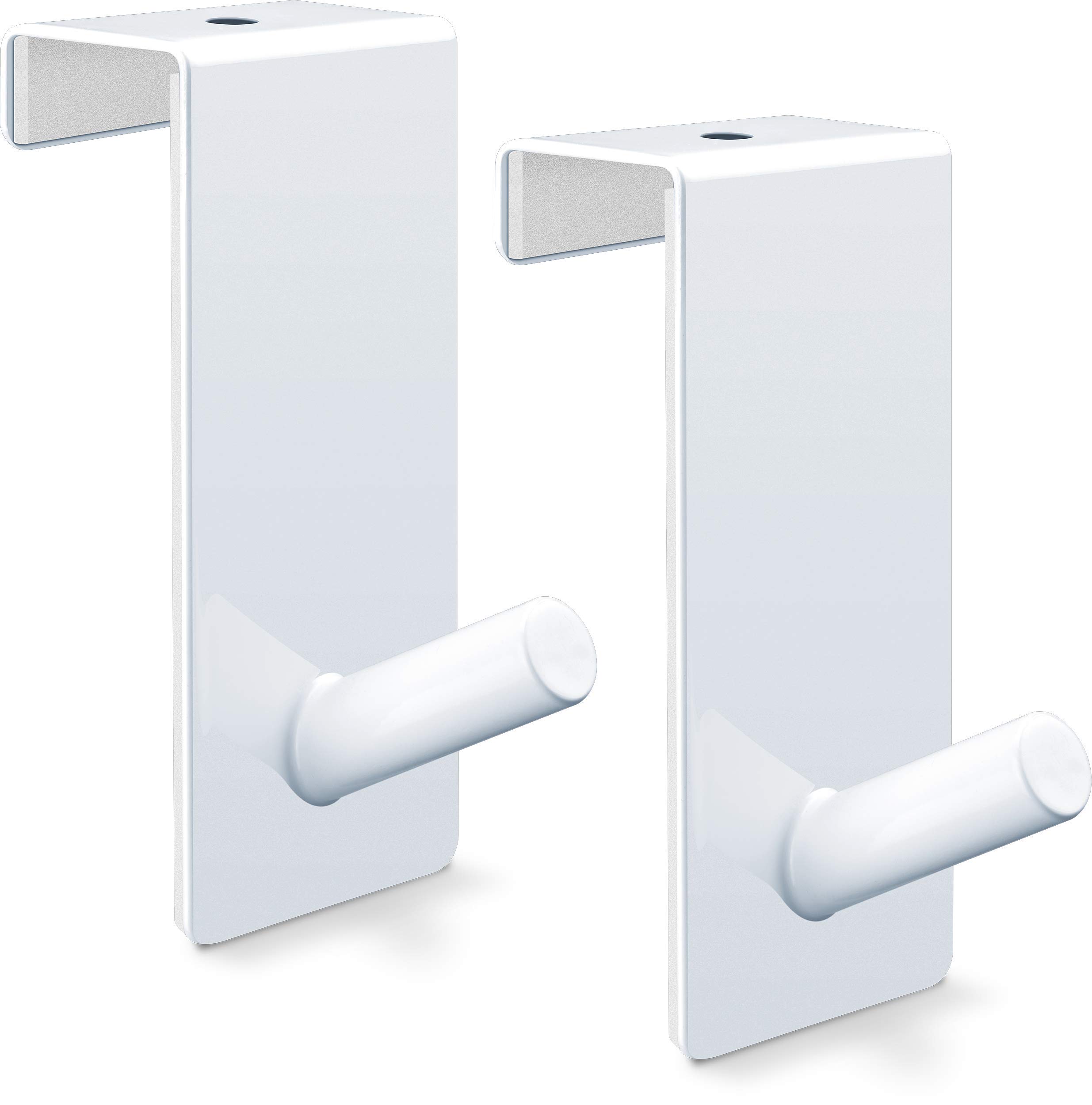 RELIBO® Flipchart Door Hook - Space-Saving & Mobile Alternative to Flip Chart Stand | Intelligent Solution for Hanging Flipchart Paper | White Painted Steel (2x)