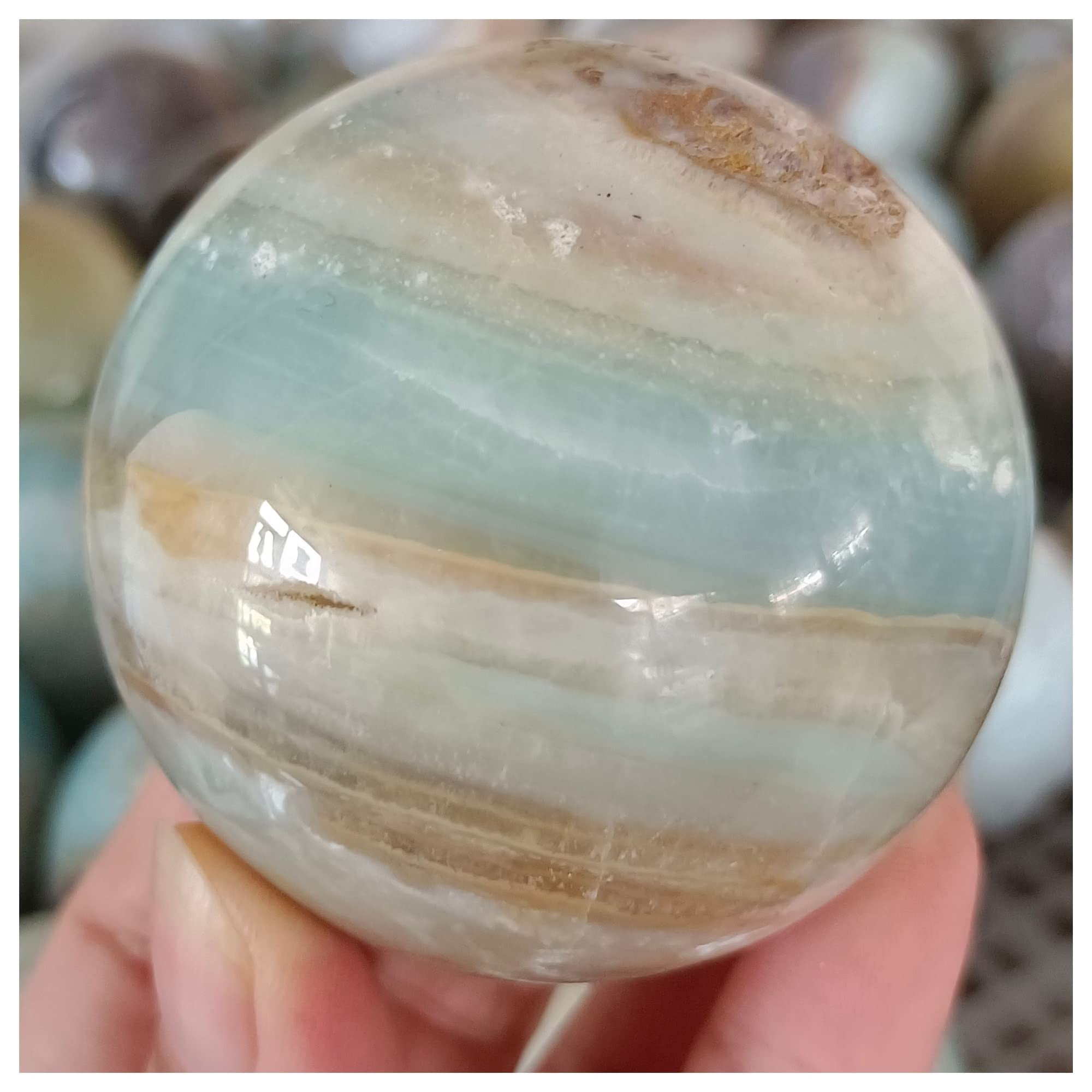 Ornement Feng Shui boule de cristal AMUCK, pierre naturelle de maison
