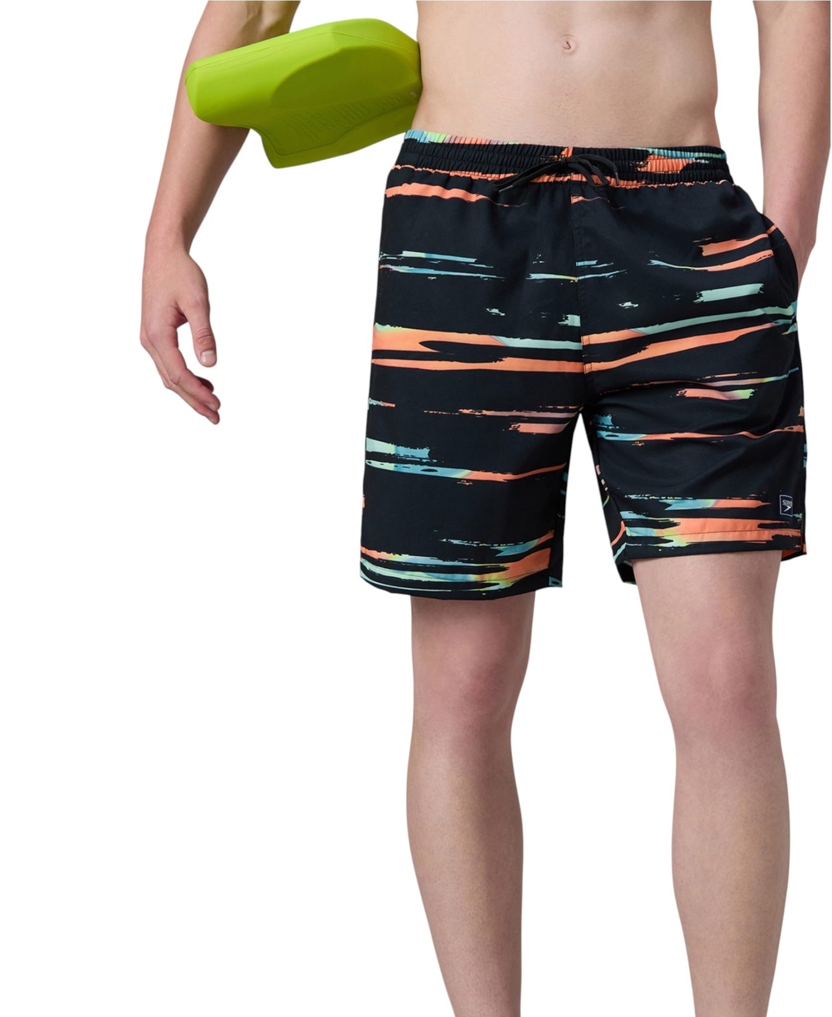 Speedo Men's 4 Way Flex Essential Printed Watershorts with Side Pockets | Water Repellent | Internal Drawcord | Wide Waistband Swimming Trunks-picture-24