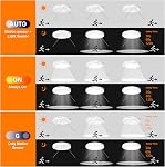 Motion Sensor Ceiling Light Hardwired, 7.5 Inch 3000K 4000K 6000K Selectable LED Flush Mount Ceiling Light Fixture with Timer, 15W Motion Sensor Light Indoor for Closet Hallway Laundry Stairs