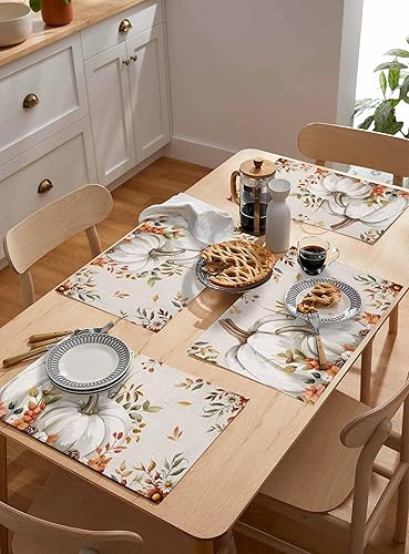 Vista 28 de Juego de 6 manteles individuales rojos para el día de San Valentín, diseño de corazón de San Valentín, resistentes al calor, lavables, manteles