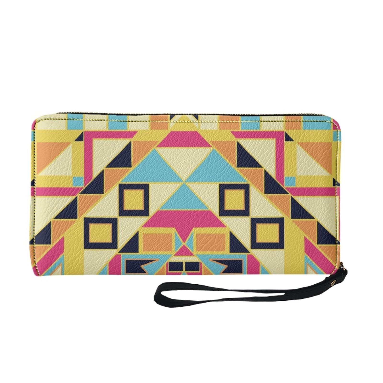 Monedero Mujer Geometría Amarilla Tarjetero Mujer Monederos Billetera Bolso Carteira Multiple Slots Compartments Cartera Hombre Wallet with Zipper Carteras Grande 11x20cm/3 Pieza