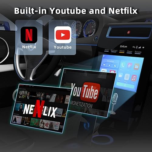 Miniatura 2 de Adaptador inalámbrico Carplay 5.0 con NetflixYouTube, compatible con tarjeta TF inalámbrica CarPlay y Android Auto, adaptador de caja AI CarPlay, la