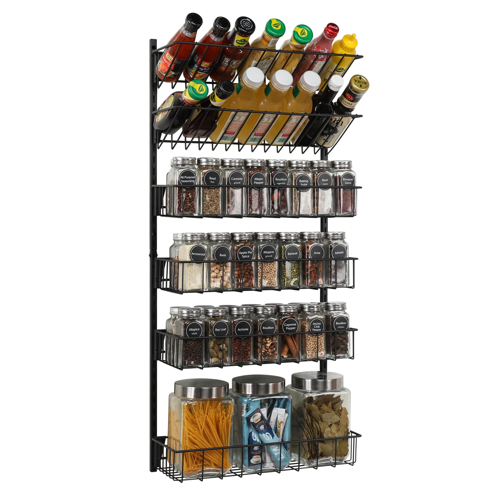 Buy Xcosrack 6Tier Wall ed Spice Rack Organizer Hanging Seasoning