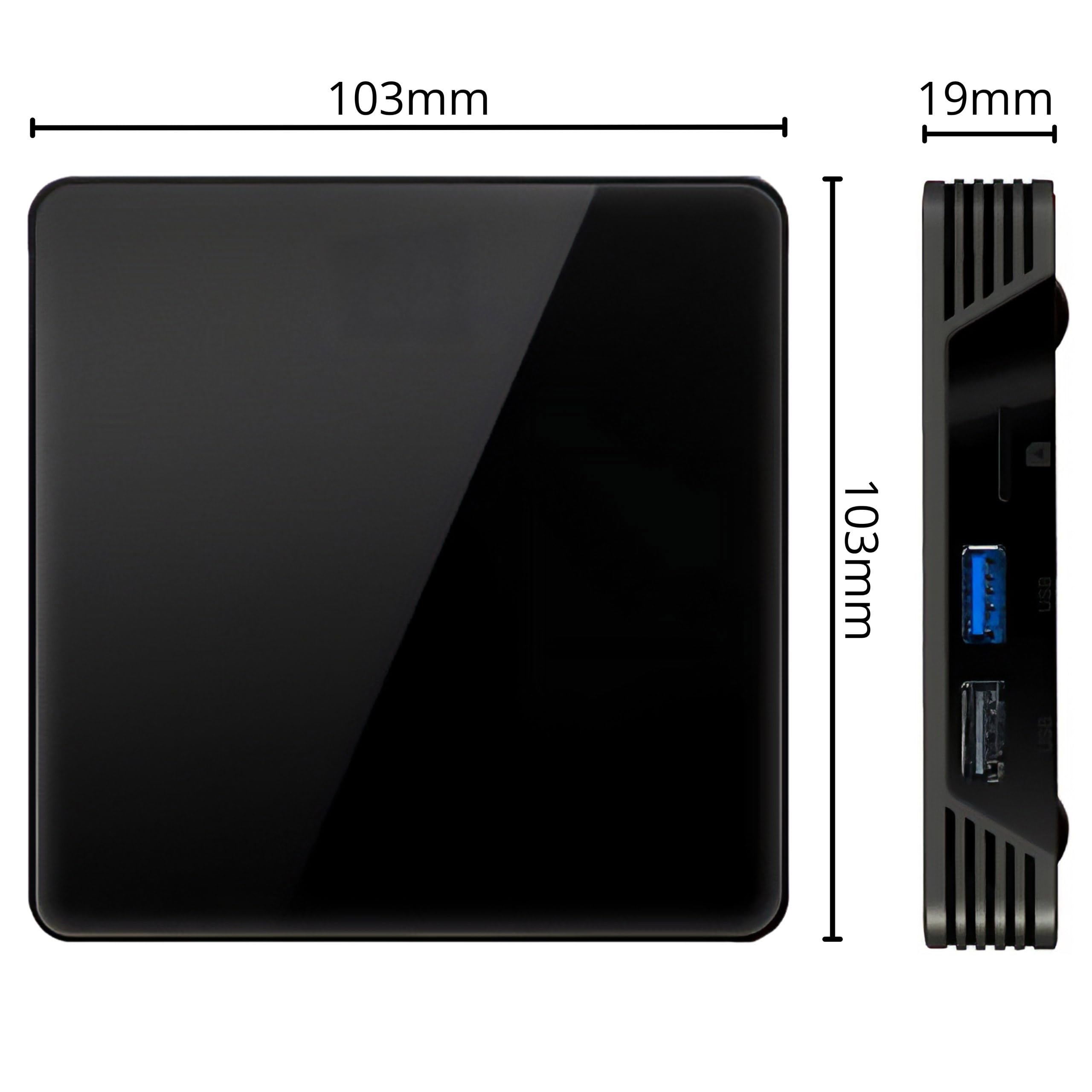 Home Assistant Box 4G Plus 32GB Zigbee2MQTT/ZHA USB 3.0 Cortex-A53 Smart Hub (Negro 2)