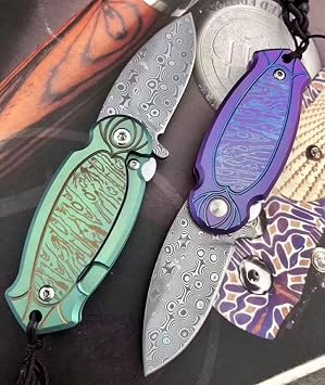60HRC Full Hard Damascus Steel (10Cr15CoMov+9Cr18MoV), Handmade Stainless Steel Damascus Billet Blade Blank DIY Knife for Making Scissors and Knives (300x50x4mm,A)