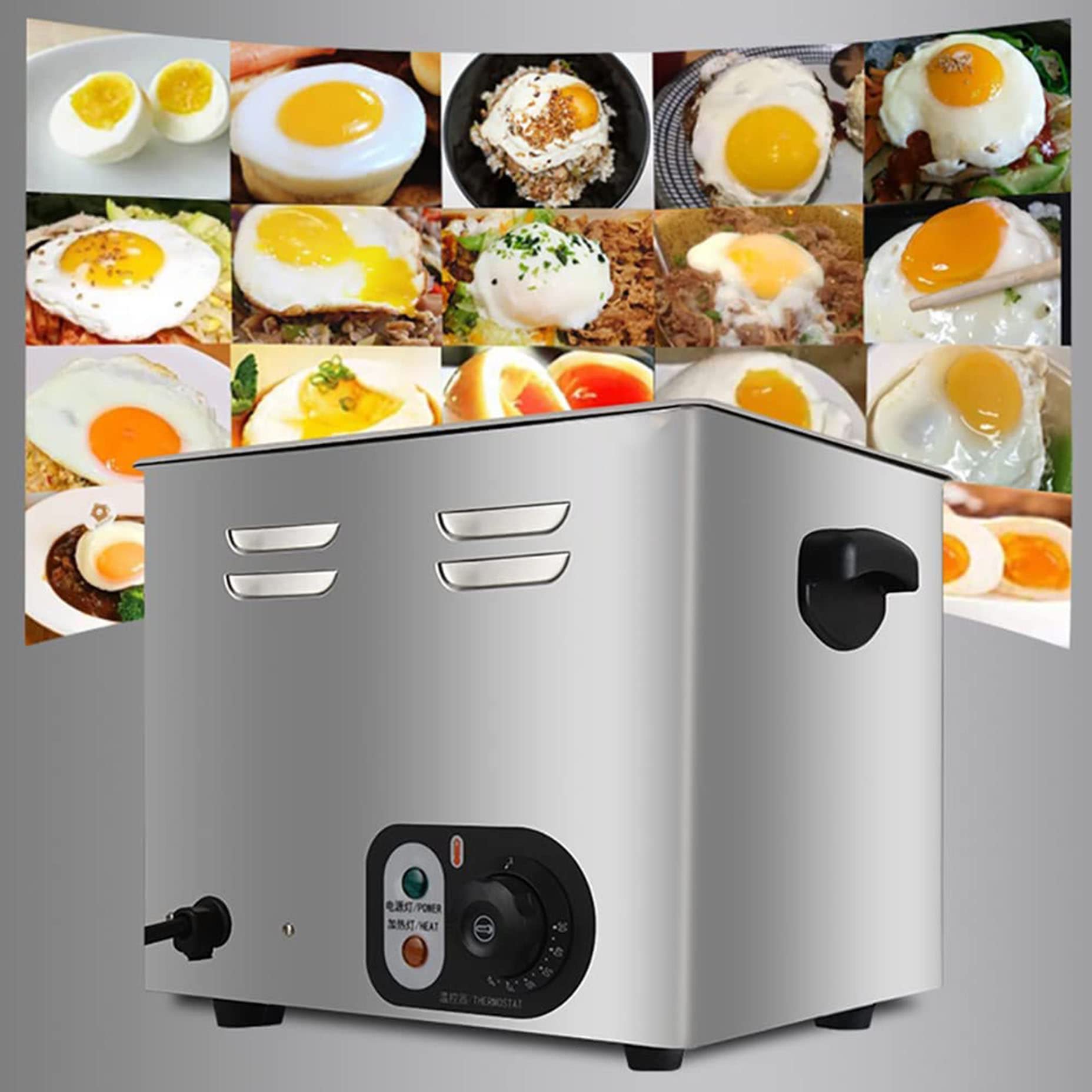Hervidor De Huevos, Cocina Eléctrica Automática Inteligente para Huevos, Produce Rápidamente 60 Huevos, 2600W, para Tiendas De Té De La Mañana, Bares, Restaurantes Occidentales
