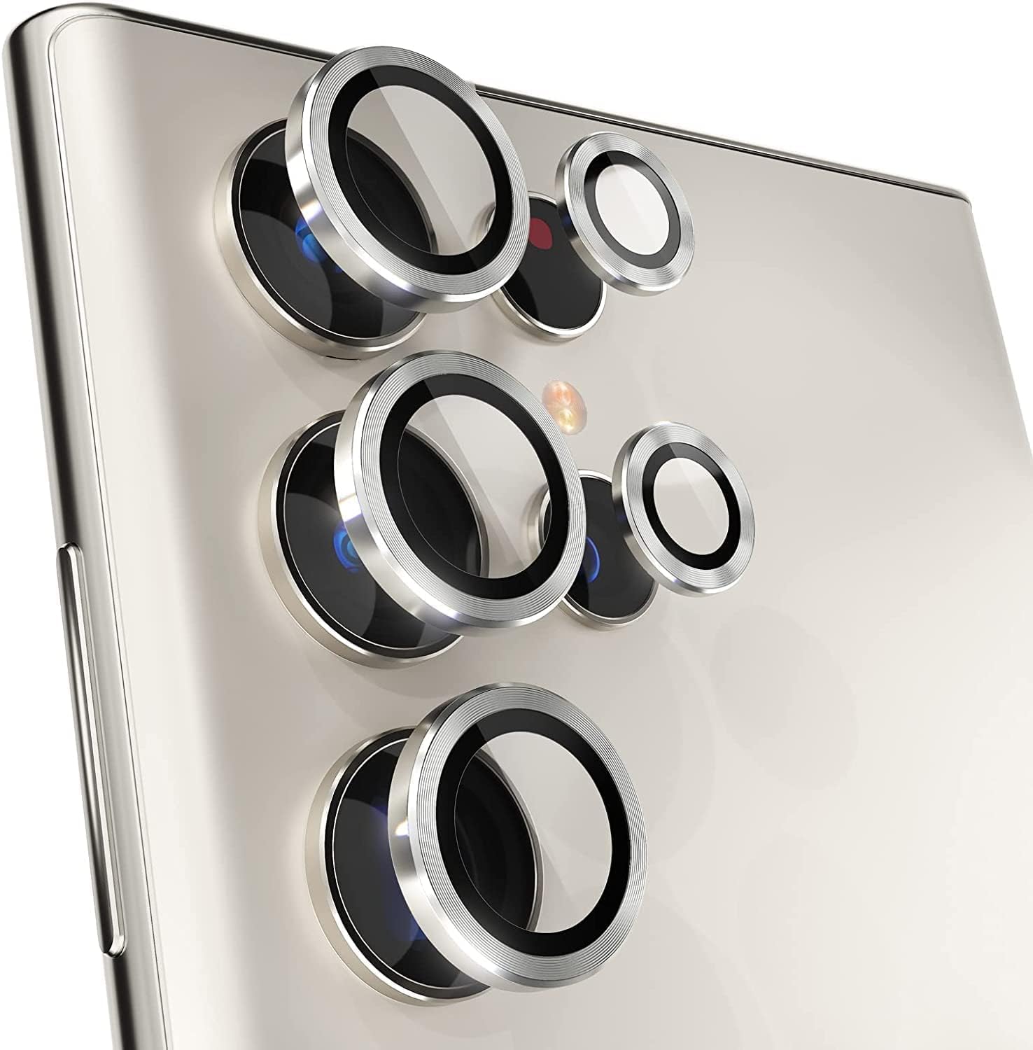 Pinaaki Enterprises Samsung Galaxy S23 Ultra Camera Protector/Camera Lens Tempered Glass Compatible with Samsung Galaxy S23 Ultra Back Metal Ring (Silver) (B0CR6VJ73V) Amazon Price History, Amazon Price Tracker