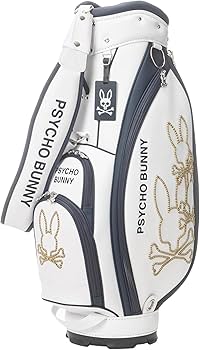 【Psycho Bunny】美品✨️サイコバニー キャディバッグ 白 Amazon | サイコバニー（Psycho Bunny） ゴルフ カート キャディバッグ