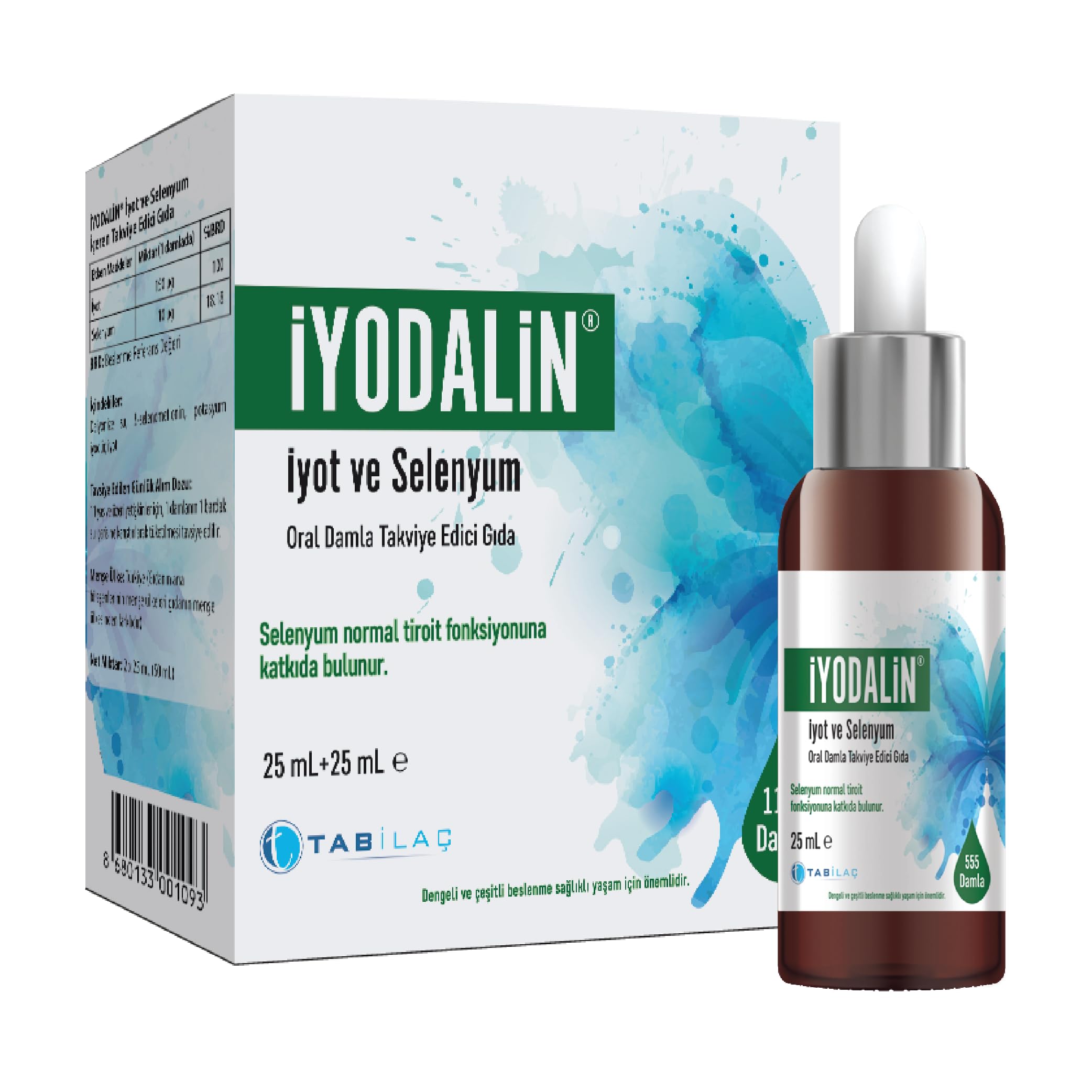 İyodalin İyot ve Selenyum 25 25 ml