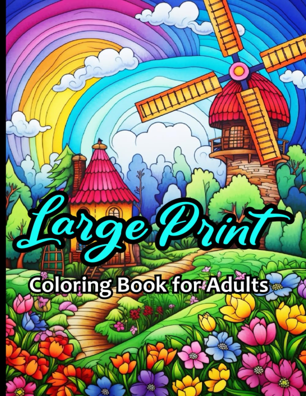 Large Print Coloring Book for Adults Relaxation: Anxiety relief adult ...