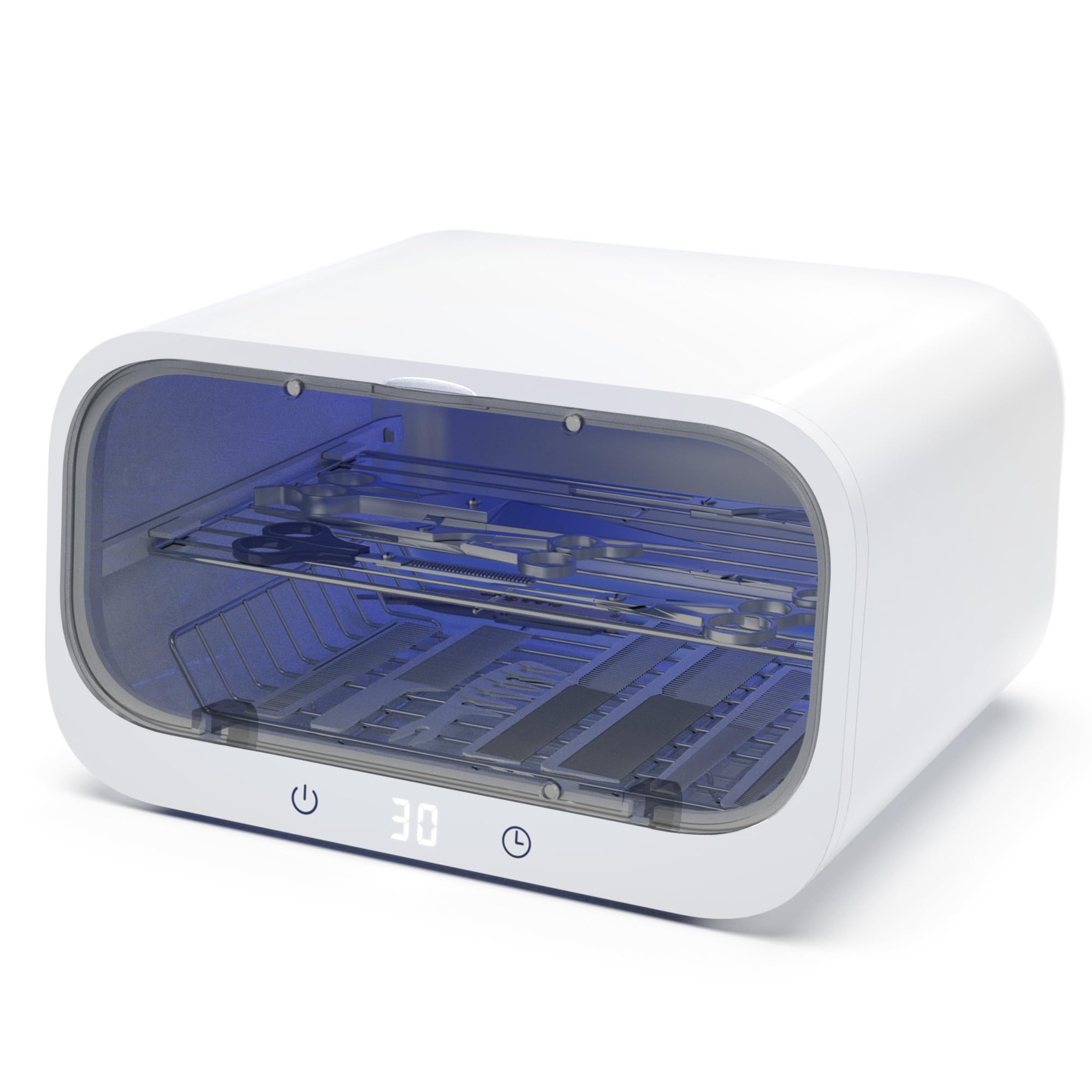 Scatola sterilizzatrice UV per strumenti per unghie, grande capacità, 12 l, armadietto sterilizzatore professionale a doppio strato per estetisti, barbieri, saloni e spa, armadietto di pulizia