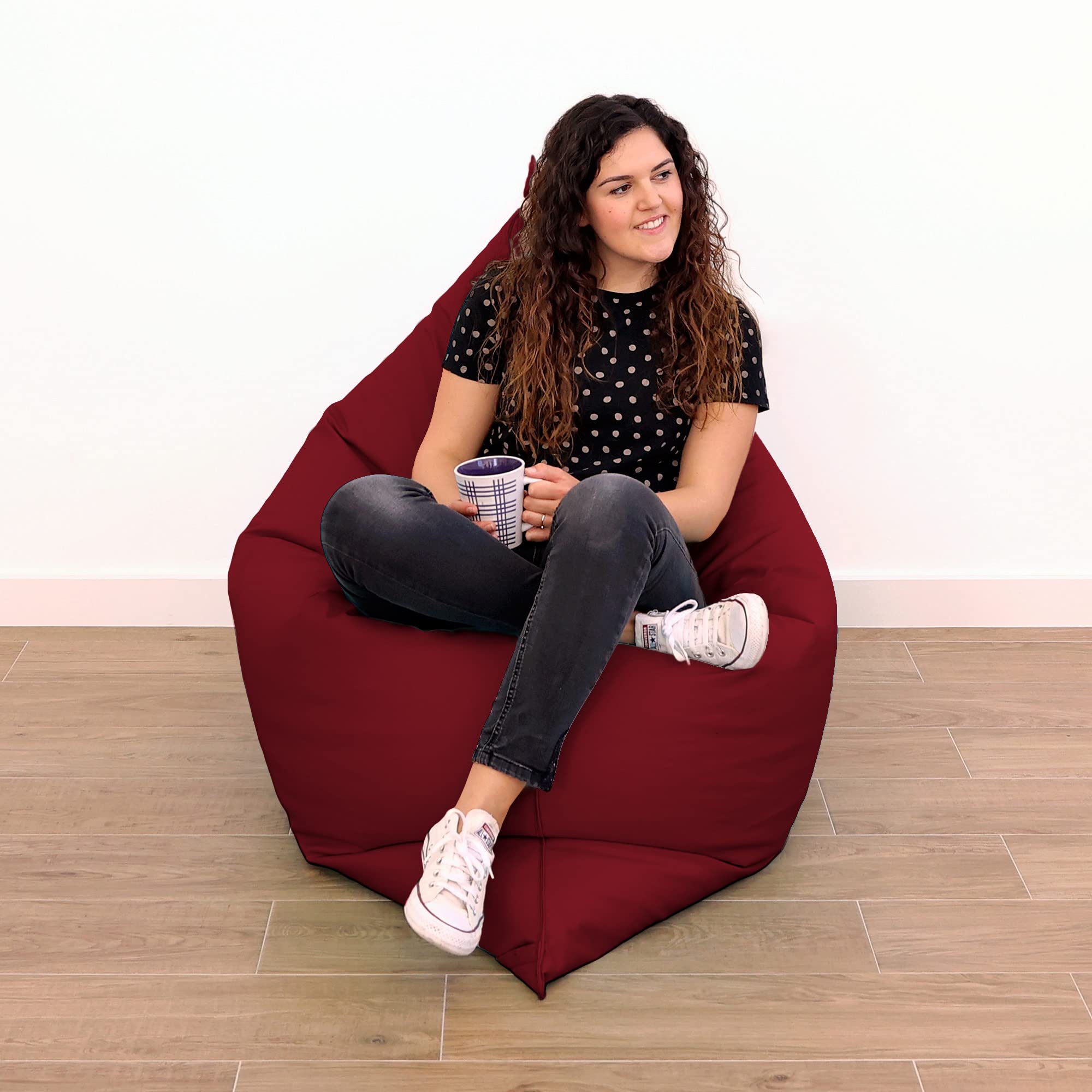 HAPPERS Big Puff Gigante Polipiel Interior Granate