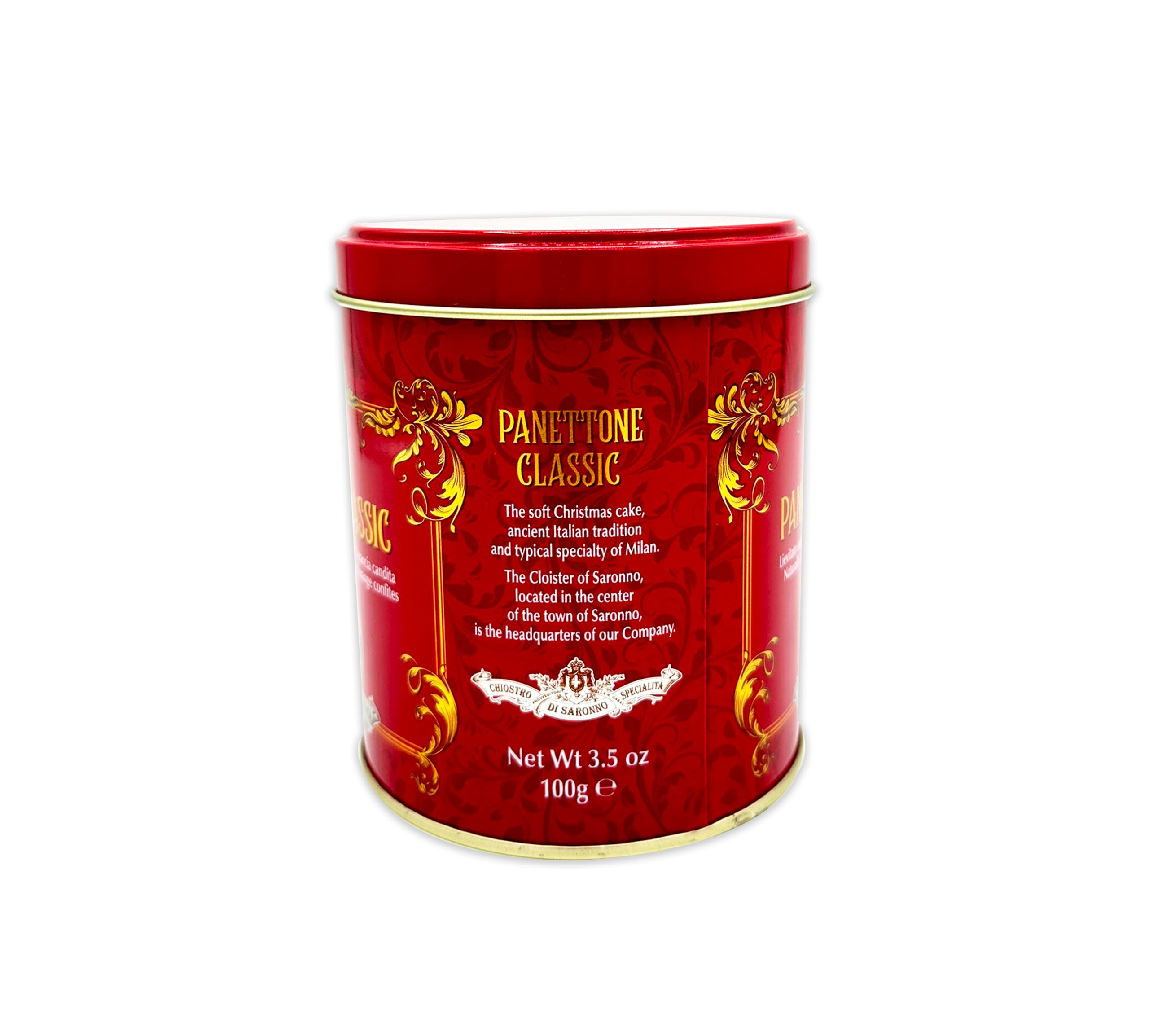 Chiostro di Saronno Klassischer Mini-Panettone 100 g, Langsam fermentierter Panettone, Panettone mit kandierten Früchten und Sultaninen, Traditioneller Panettone mit Orangenschalen und Sultaninen