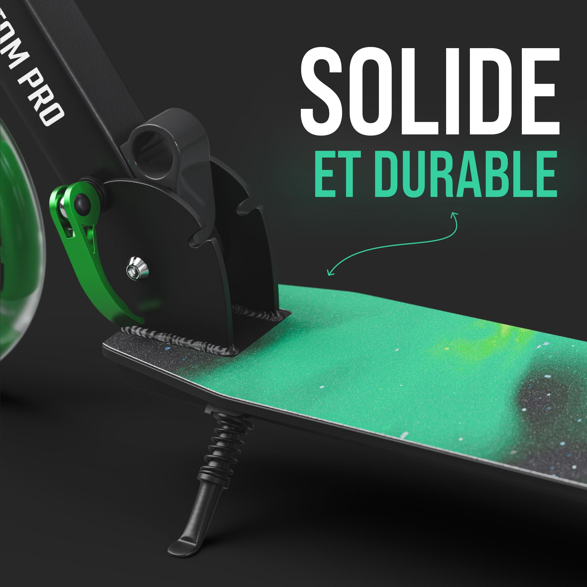 Apollo Trotinette aux Roues XXL - 200mm - Trotinette Freestyle de Ville Phantom Pro - City Scooter Pliable et à Hauteur Ajustable pour Adultes et Enfants